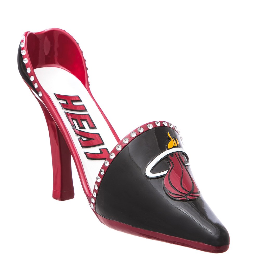 Evergreen Enterprises Nba Miami Heat Decorative Shoe, Team Colors, One Size