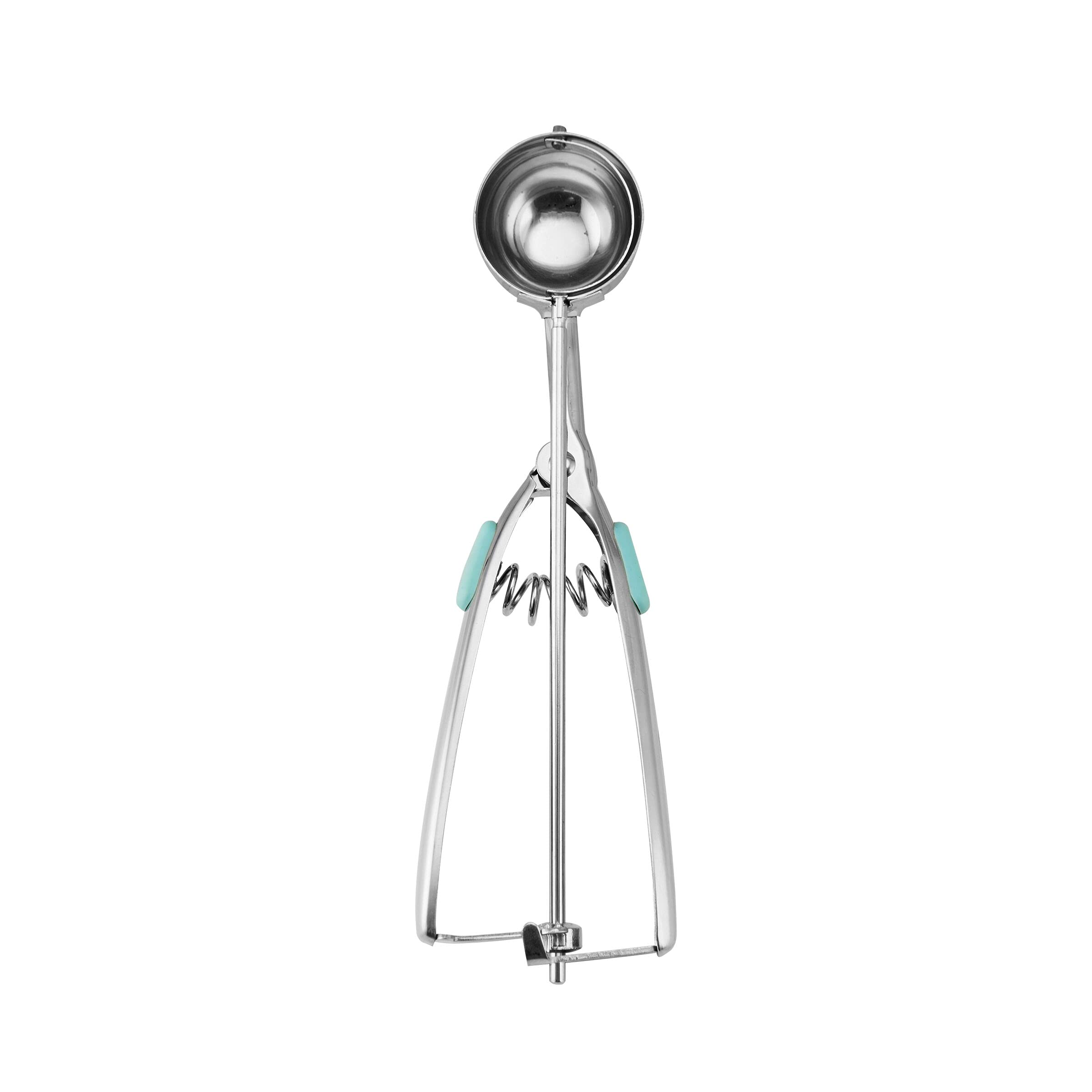 Farberware Professional Stainless Steel Cookie Dough Scoop, 8.27 Inch, Aqua Sky