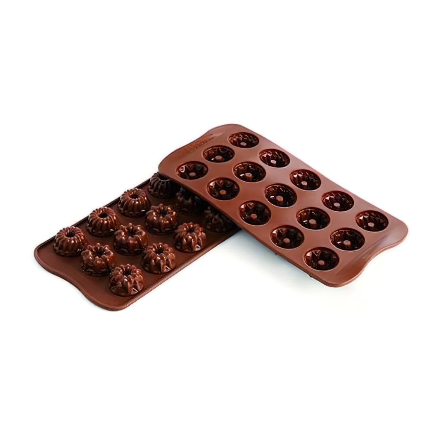 Silikomart Platinum Silicone Fantasia Chocolate Mold, Brown