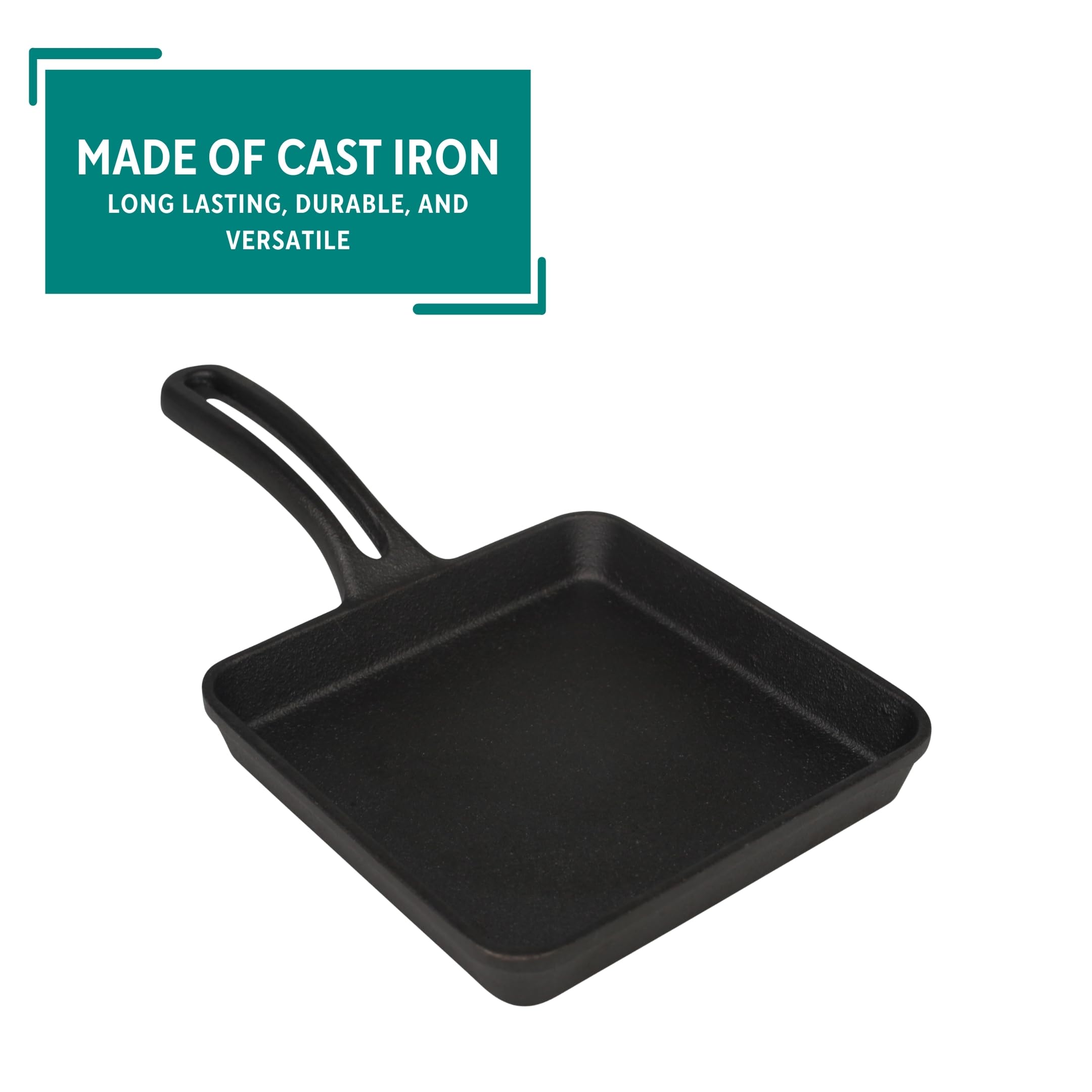 Mirro 5In Cast Iron Preseasoned Mini Grill