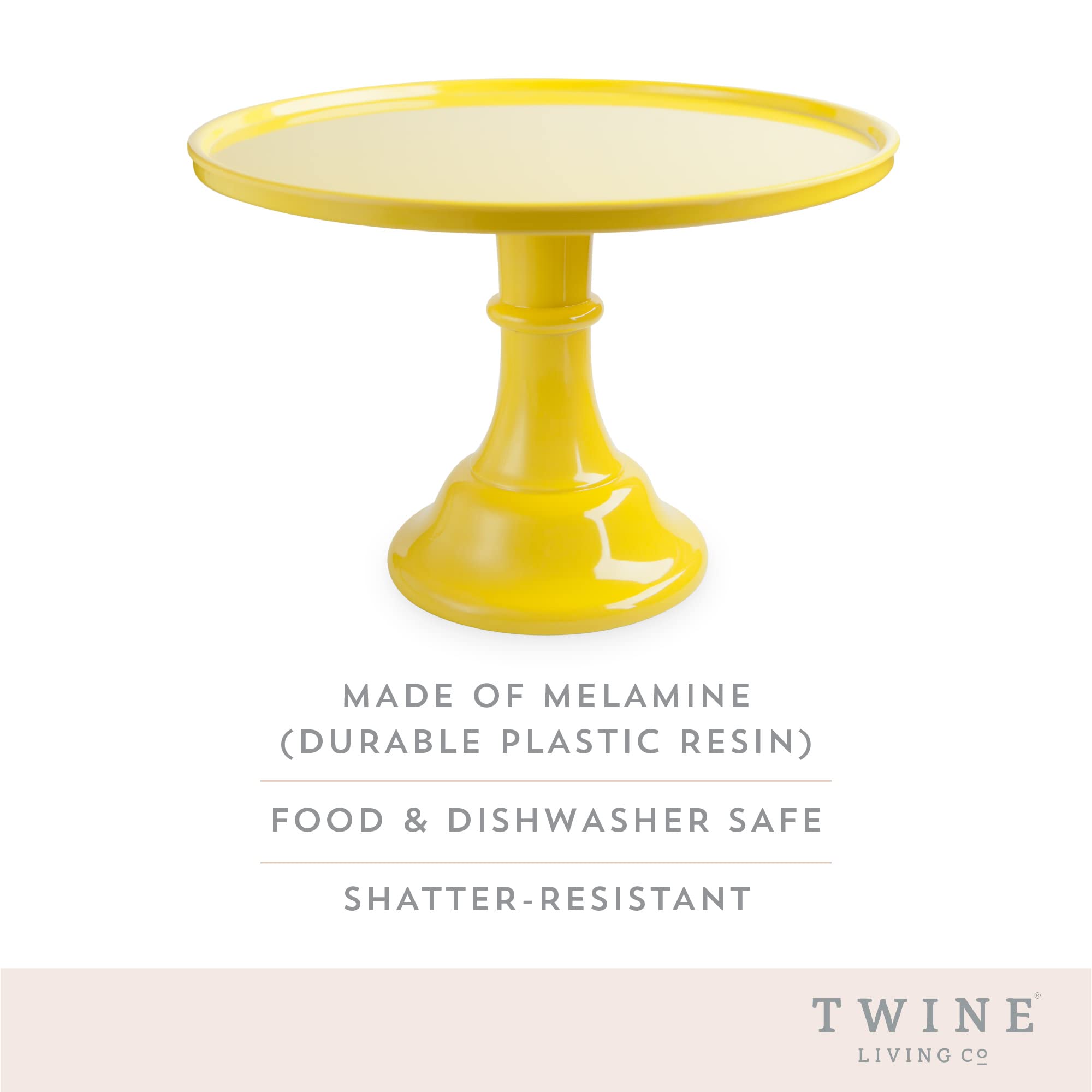 Twine Yellow Melamine Cake Stand, Cupcake Stand, Home Decor, Food Service, Dessert Accessory, Yellow, Set Of 1