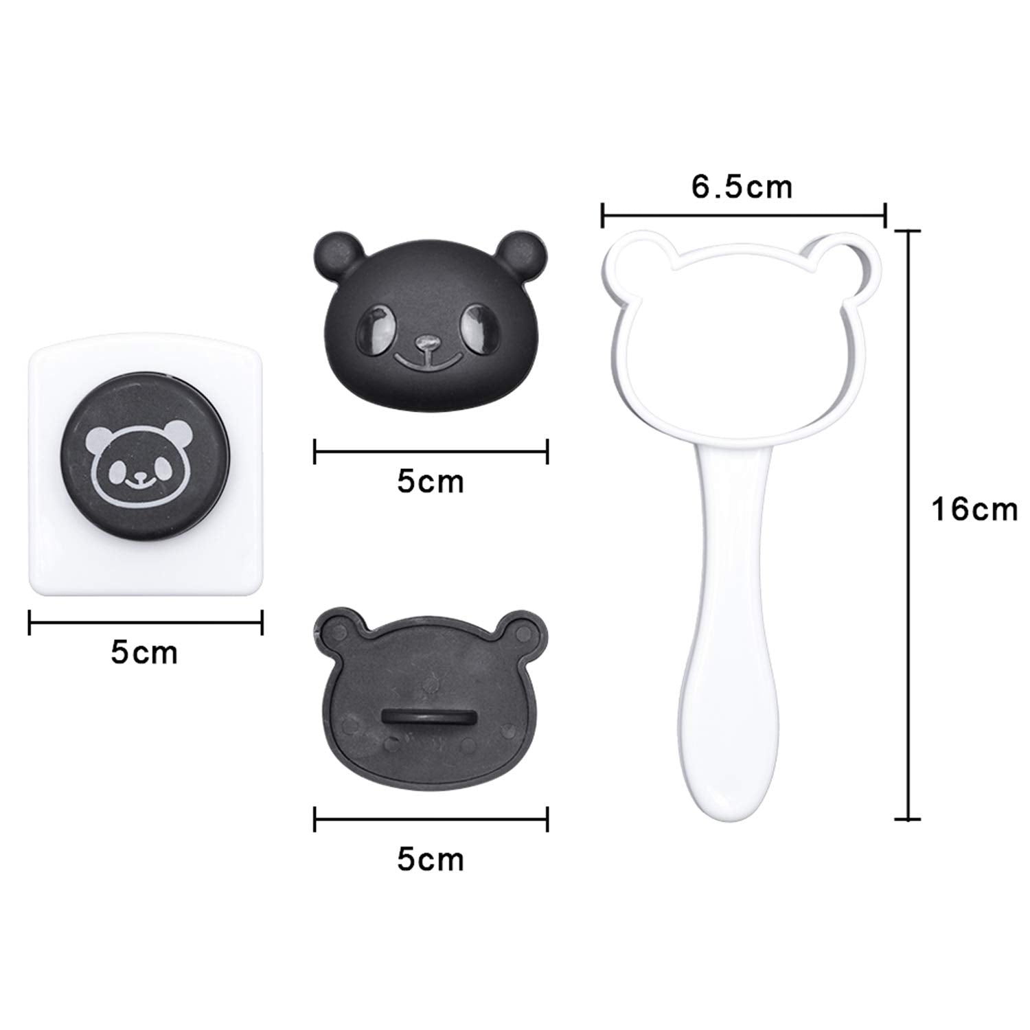 Hofumix Bento Accessories Sushi Mold Rice Ball Mold Sushi Shaper Kit Cartoon Panda Pattern Bento Nori Decor Kits Diy Kitchen Too
