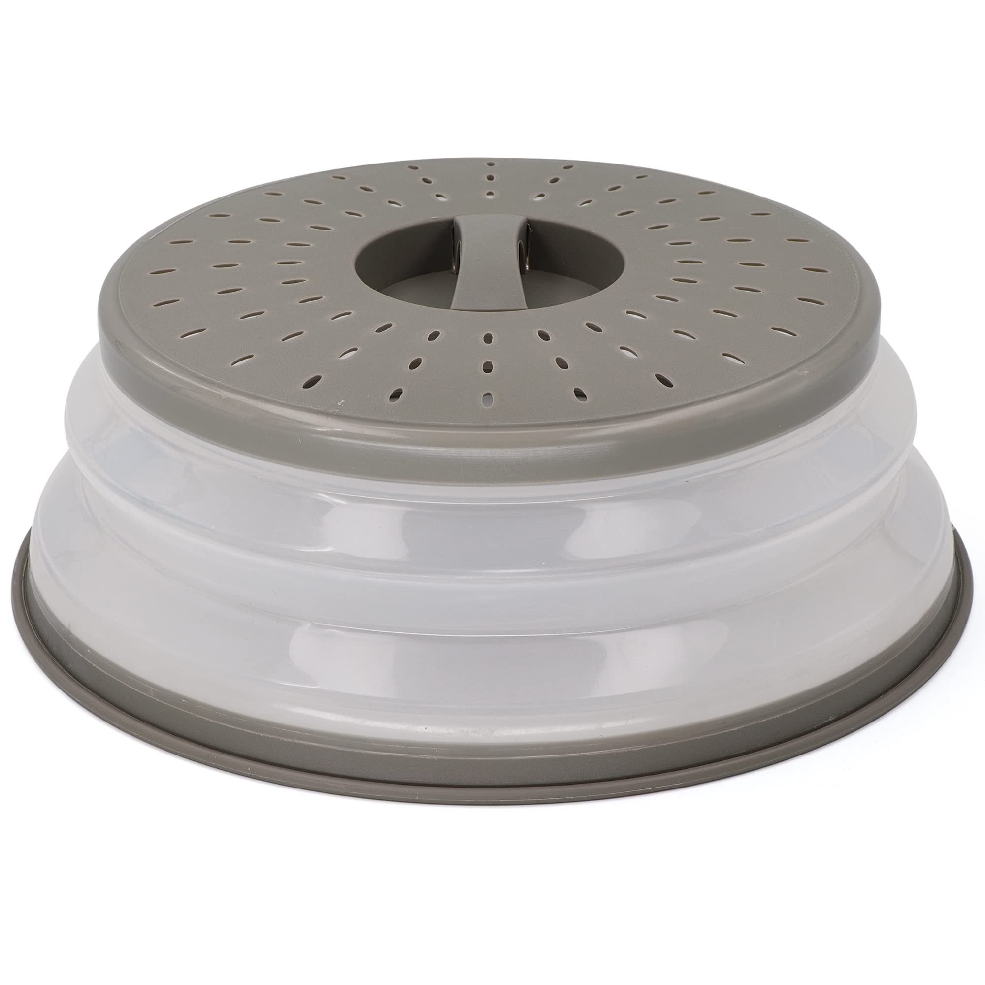 Microwave Cover For Food, Collapsible Microwave Splatter And Plate Covers Easy Grip Lid And Food Strainer, Bpa Free And Dishwash