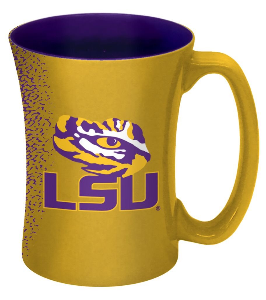 Ncaa Lsu Tigers Mocha Mug, 14-Ounce, Yellow