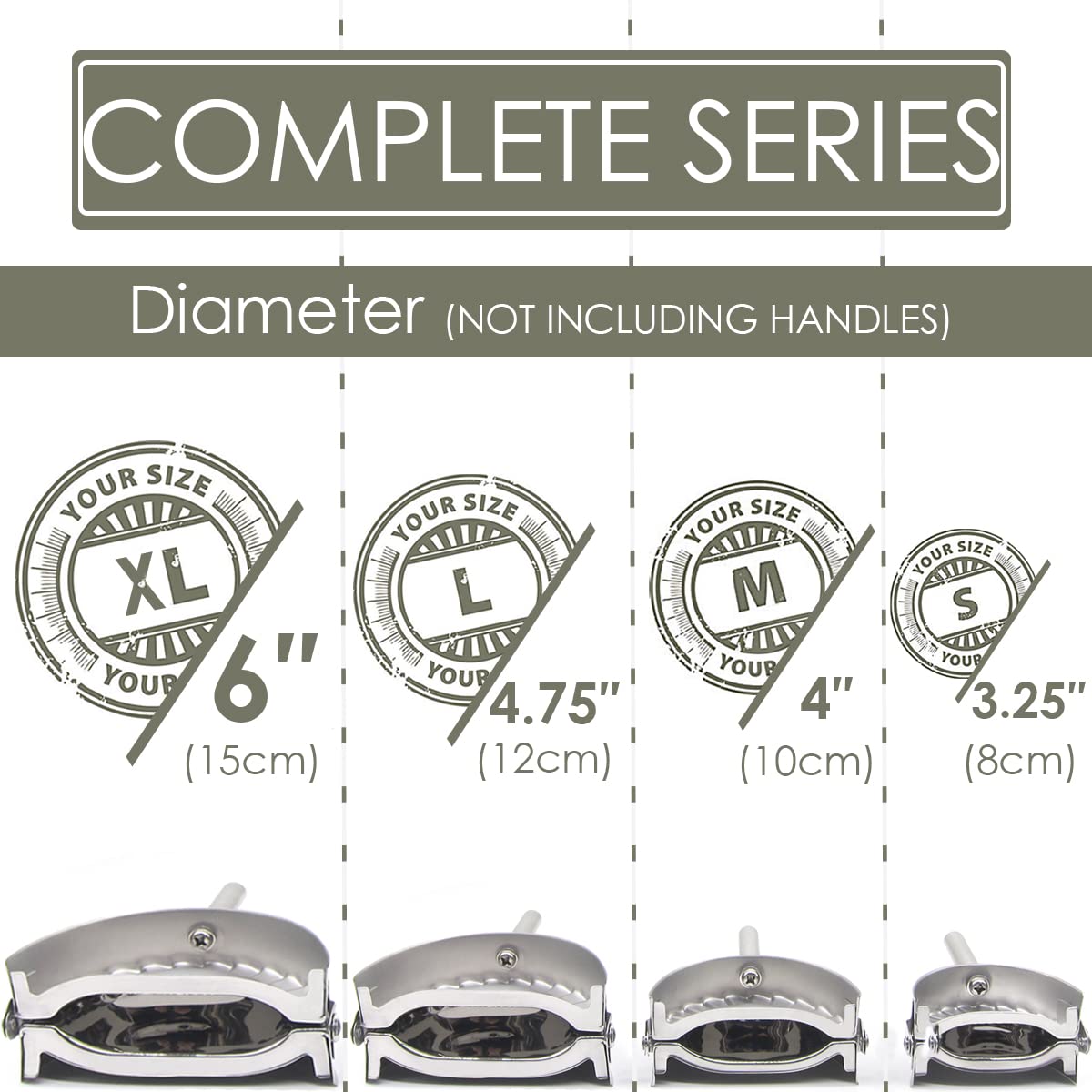 KAYCROWN Stainless Steel Ravioli Mold - Small 3 1/4 inch Dumpling Maker, Silver Kitchen Accessory