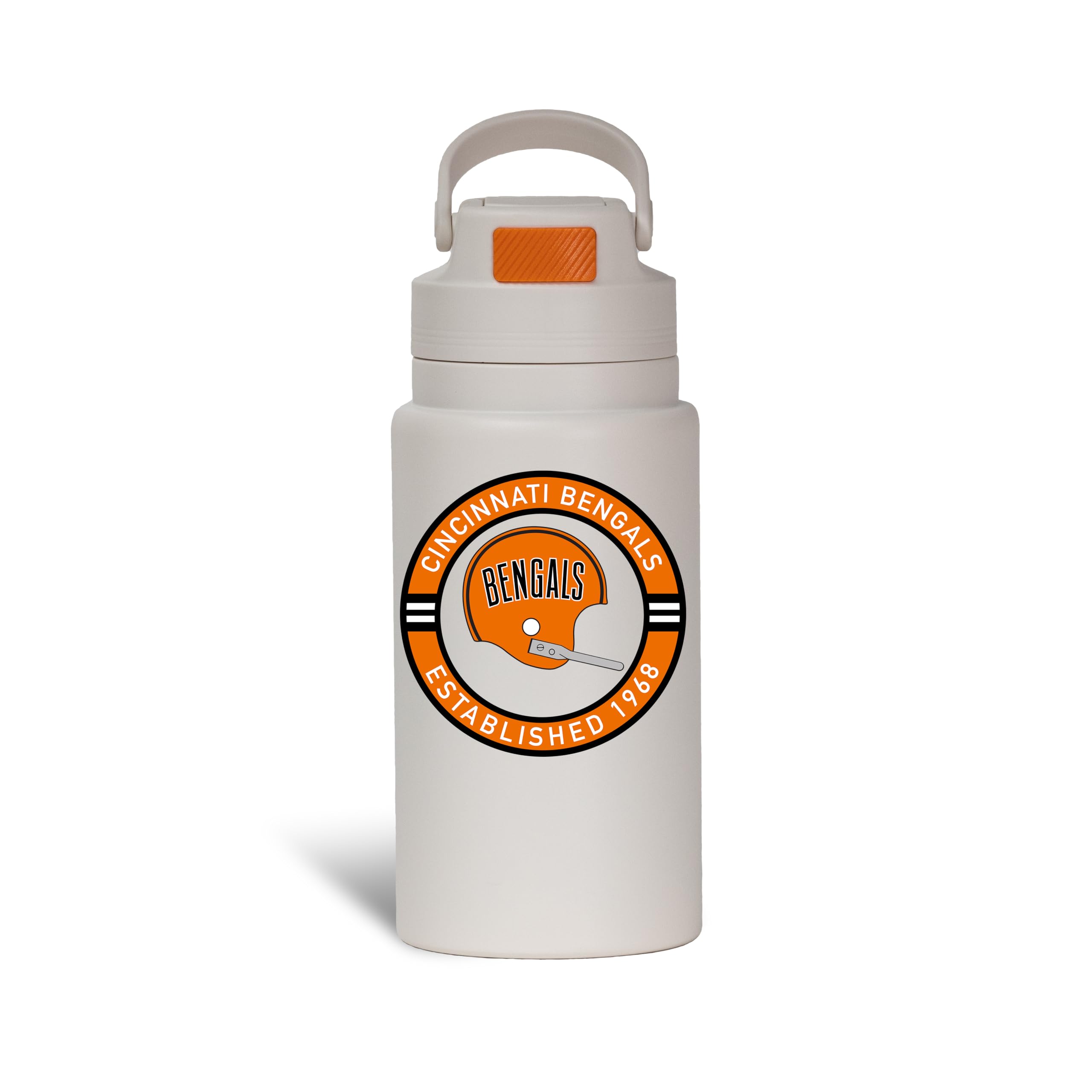 The Memory Company Officially Licensed 26oz Water Bottle with Flip Up Lid, Cincinnati Bengals