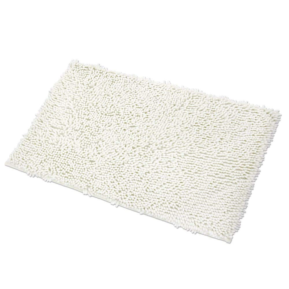 Mayshine Bathroom Rug 39X24, Soft Plush Chenille Bath Mat, Pvc Non Slip Backing, Absorbent Washable Quick Dry Bathroom Rugs, Bat