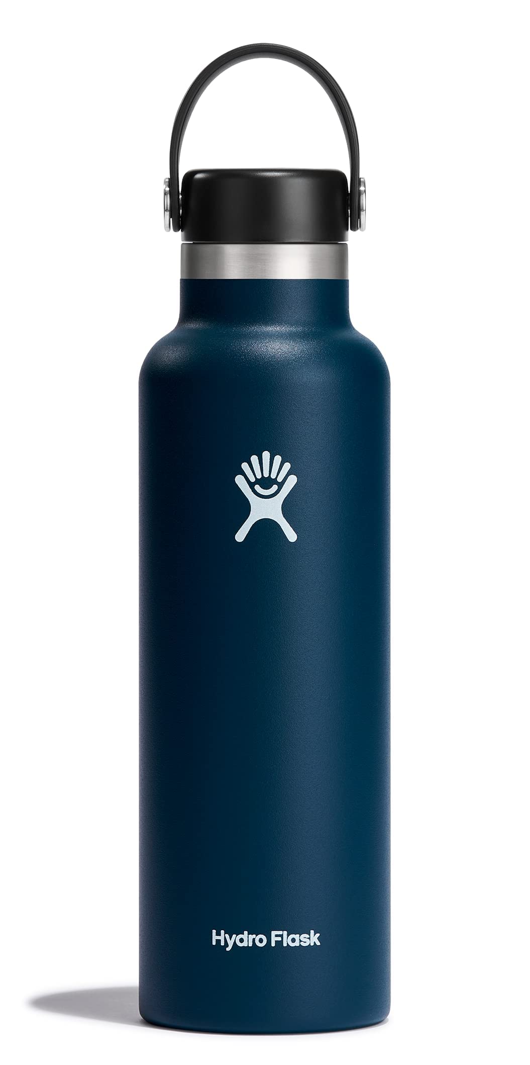 Hydro Flask Standard Mouth Water Bottle With Honeycomb Insulated Flex Cap For Maximum Temperature Retention (Indigo, 21 Oz)