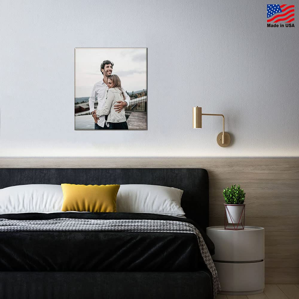 Signleader Canvas Prints With Your Sweet Memories Photos, Personalized Canvas Wall Art, Gallery Square Wall Print For Living Roo