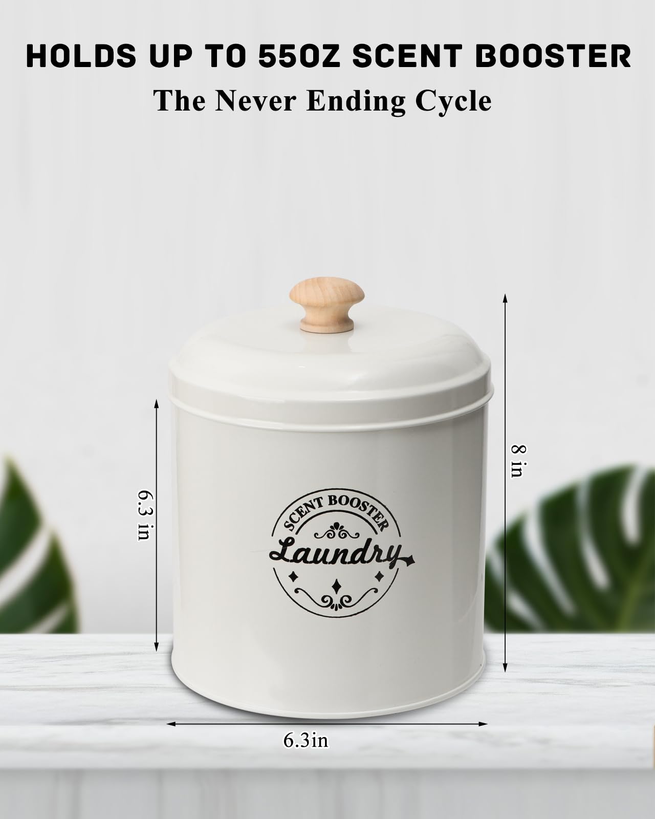 Laundry Scent Booster Beads Dispenser Container For Laundry Room Organization. Laundry Containers For Organizing. Metal Farmhous