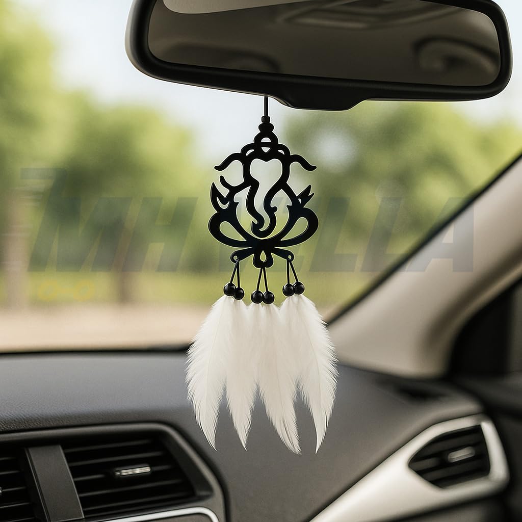 MH VILLA Dream Catcher Car Hanging Emblem Wall Hanging Ganesha (Dream Catcher Ganesh)