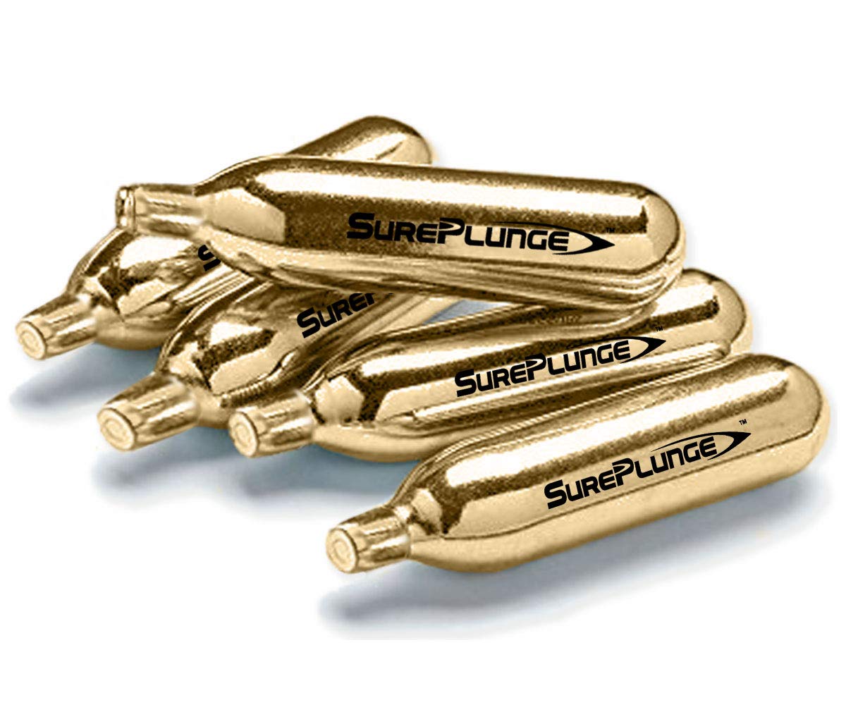 Sureplunge Co2 Cylinder - Qty 10Pk (Original Replacement 8G - Single-Use)