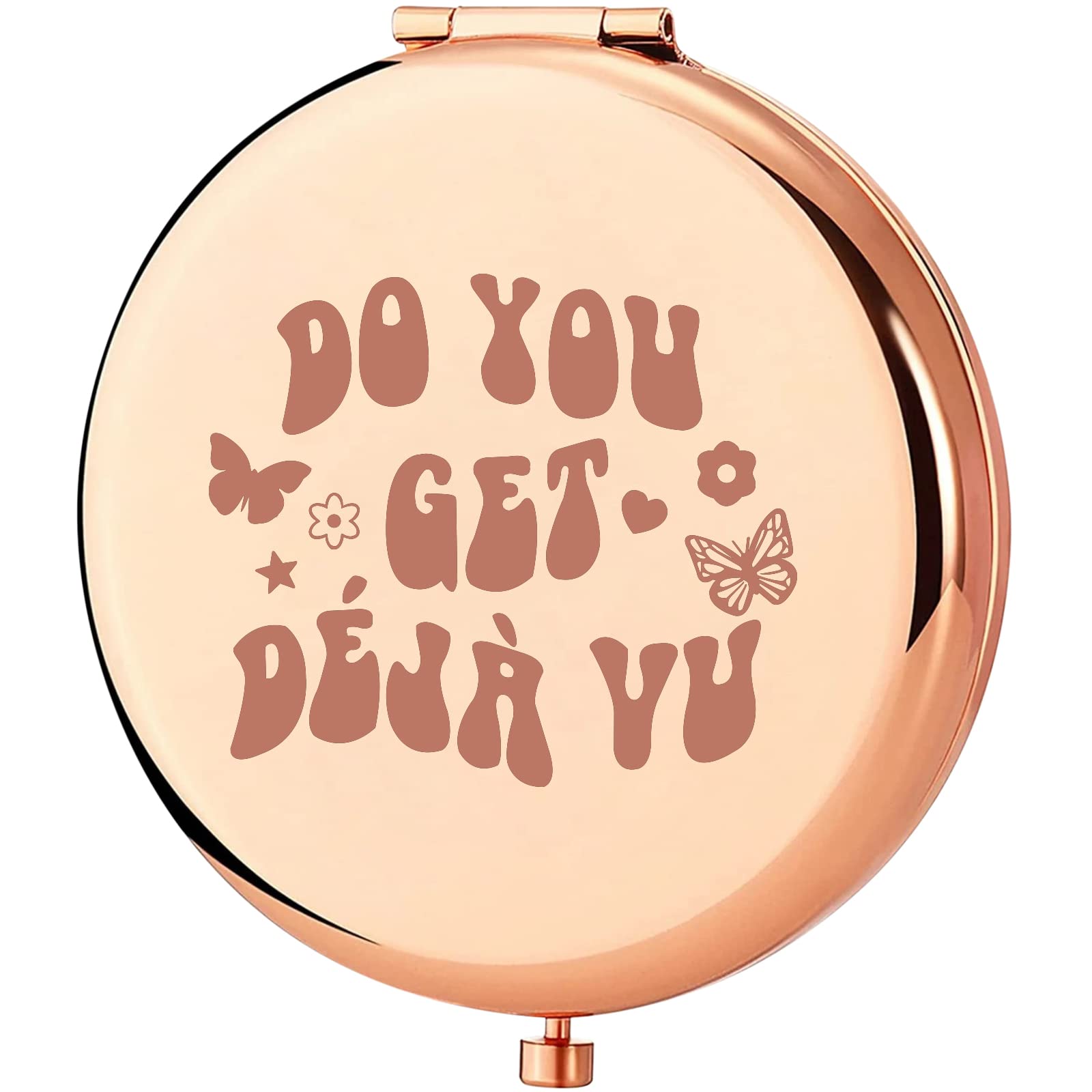 Keychin Music Album Pocket Mirror Singer Fans Gifts Do You Get Deja Vu Music Song Lyrics Compact Makeup Mirror For Women Girls T