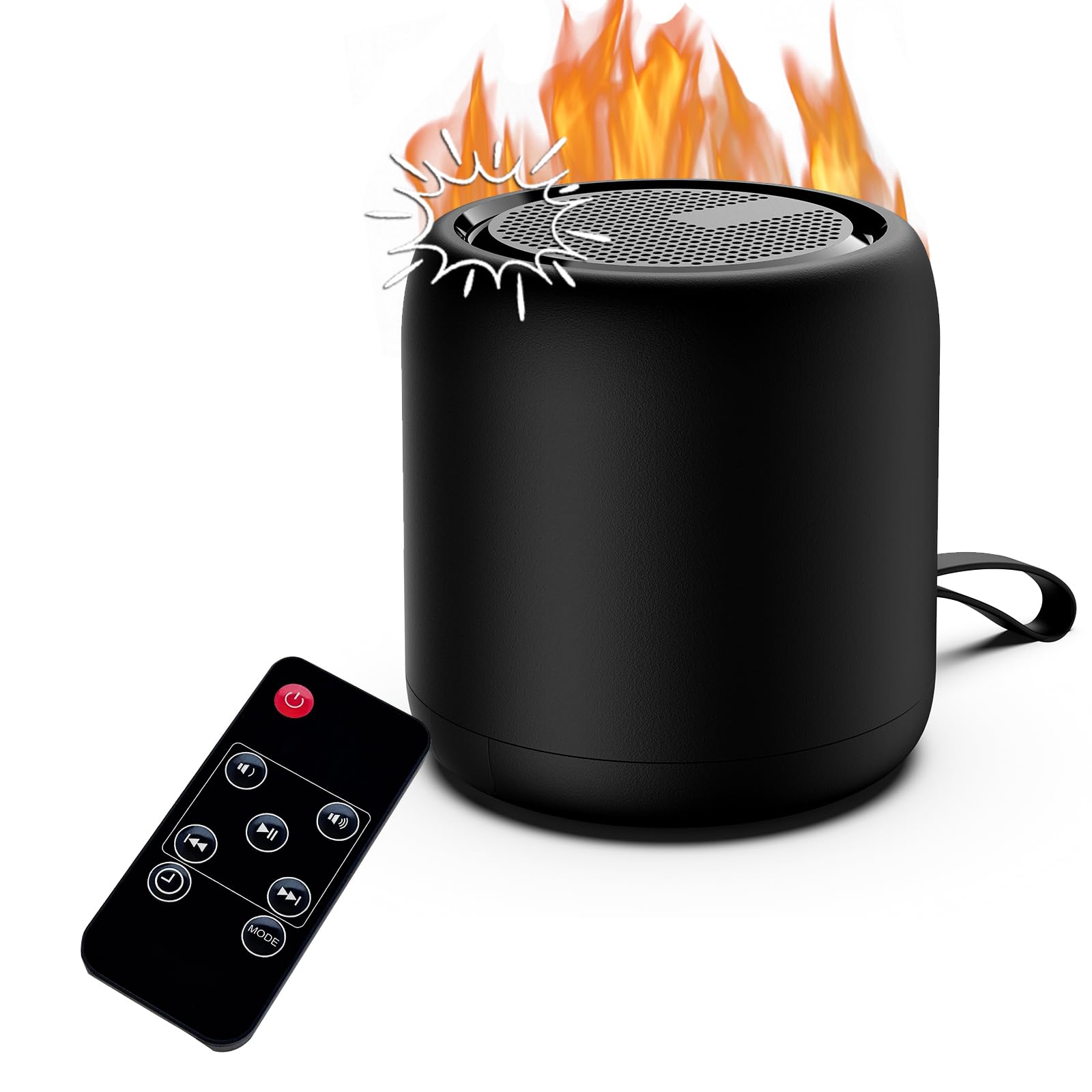 Fireplace Crackler Sound Box for Electric Fireplace with Remote Control, 2 in 1 Realistic Rechargeable Fire Crackling Sound Mach