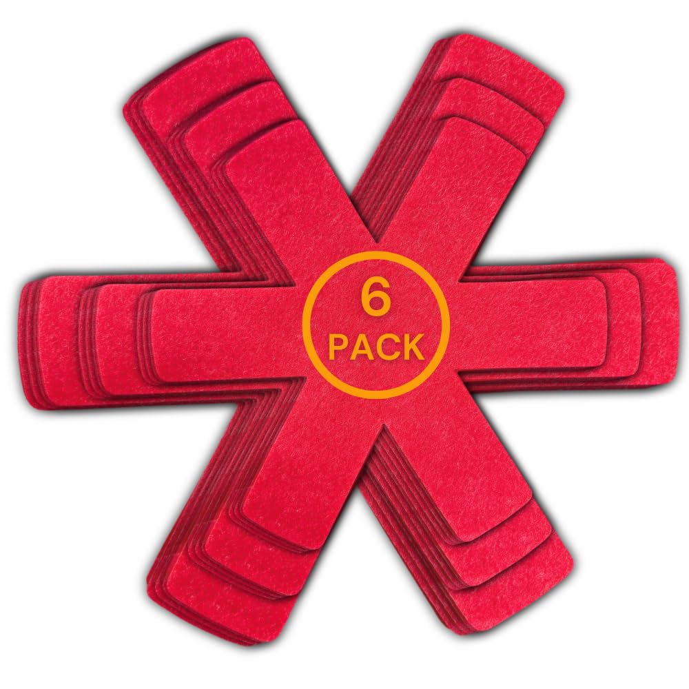 Pot And Pan Protectors Set Of 6 And 3 Different Sizes Separators Pad Pot Dividers Anti-Slip Pad For Stacking And Protecting Cook