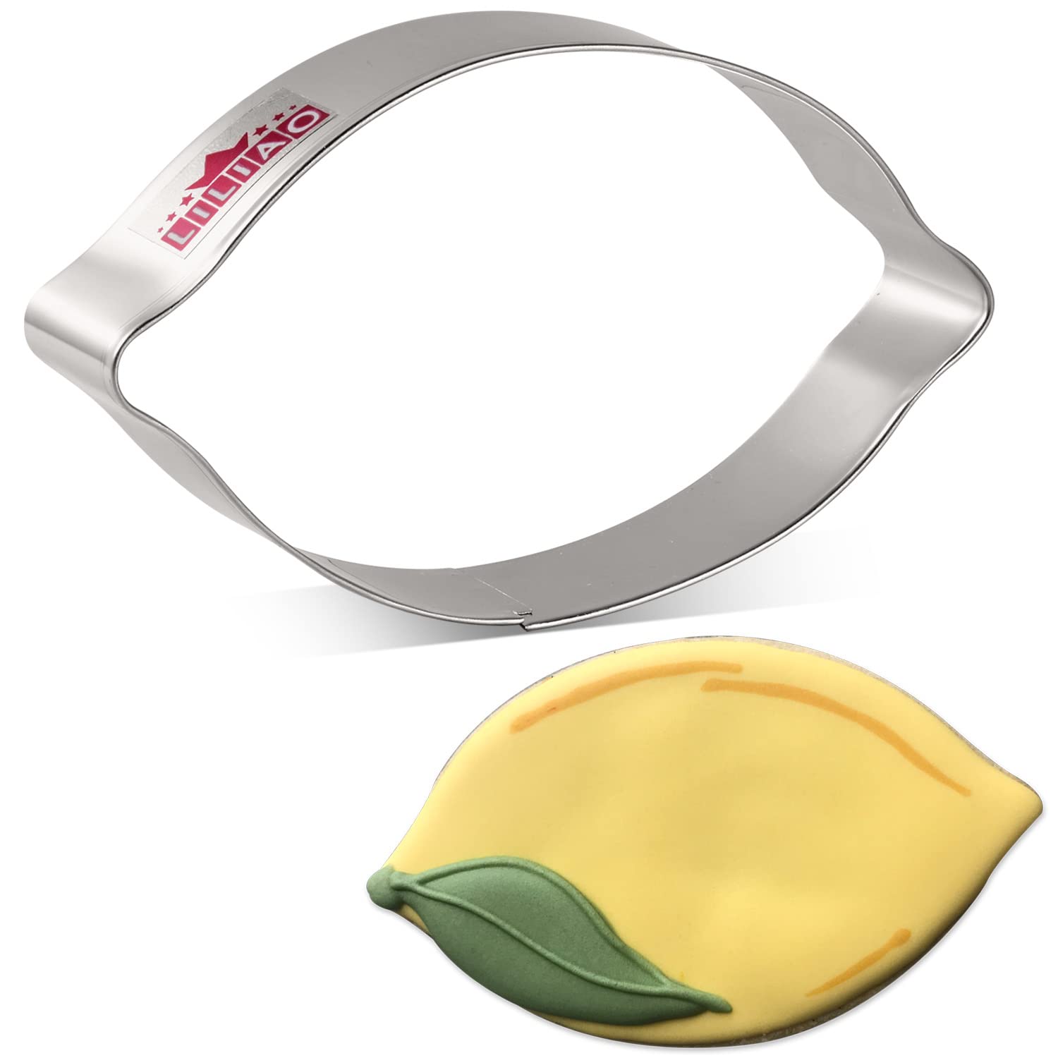 Liliao Lemon Cookie Cutter - 4.3 X 3 Inches - Stainless Steel