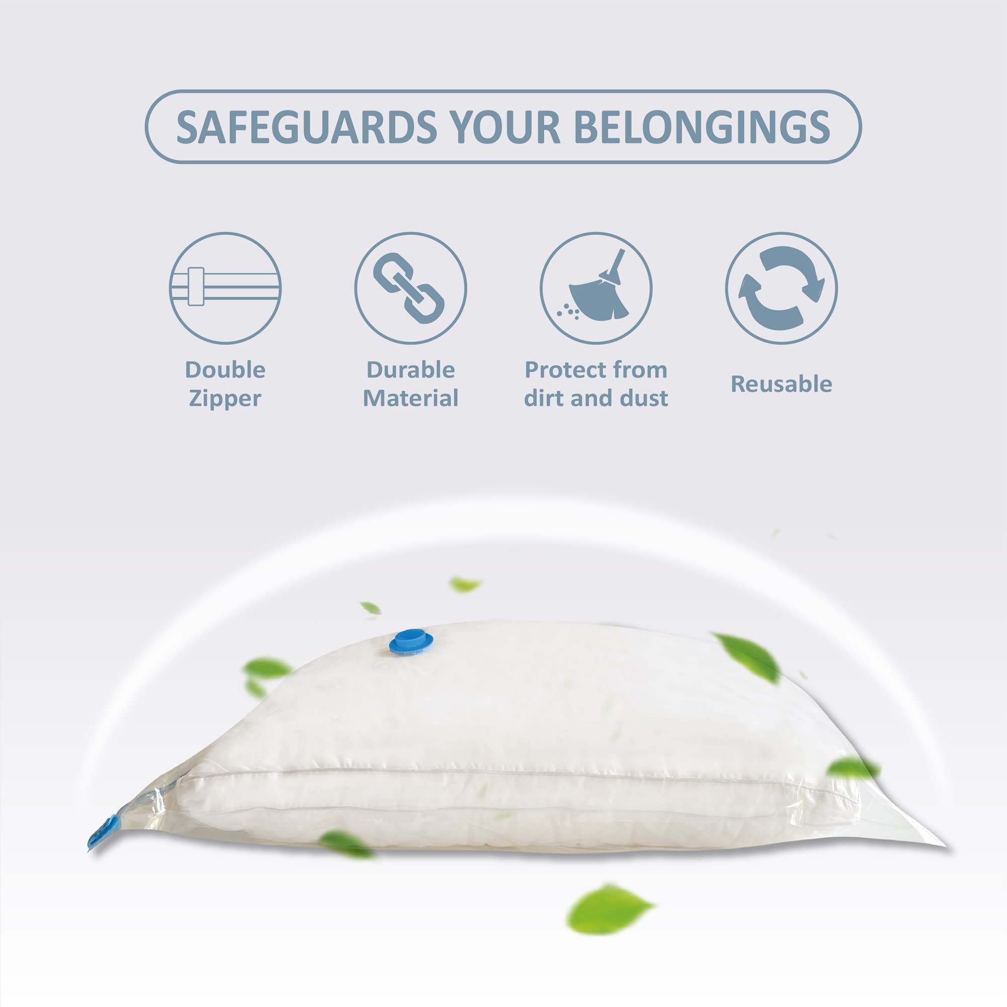 Vacuum Storage Bags  10 Large Space Saver Bags Seal with Pump  Sealer for Clothes  Comforters  Blankets  Bedding