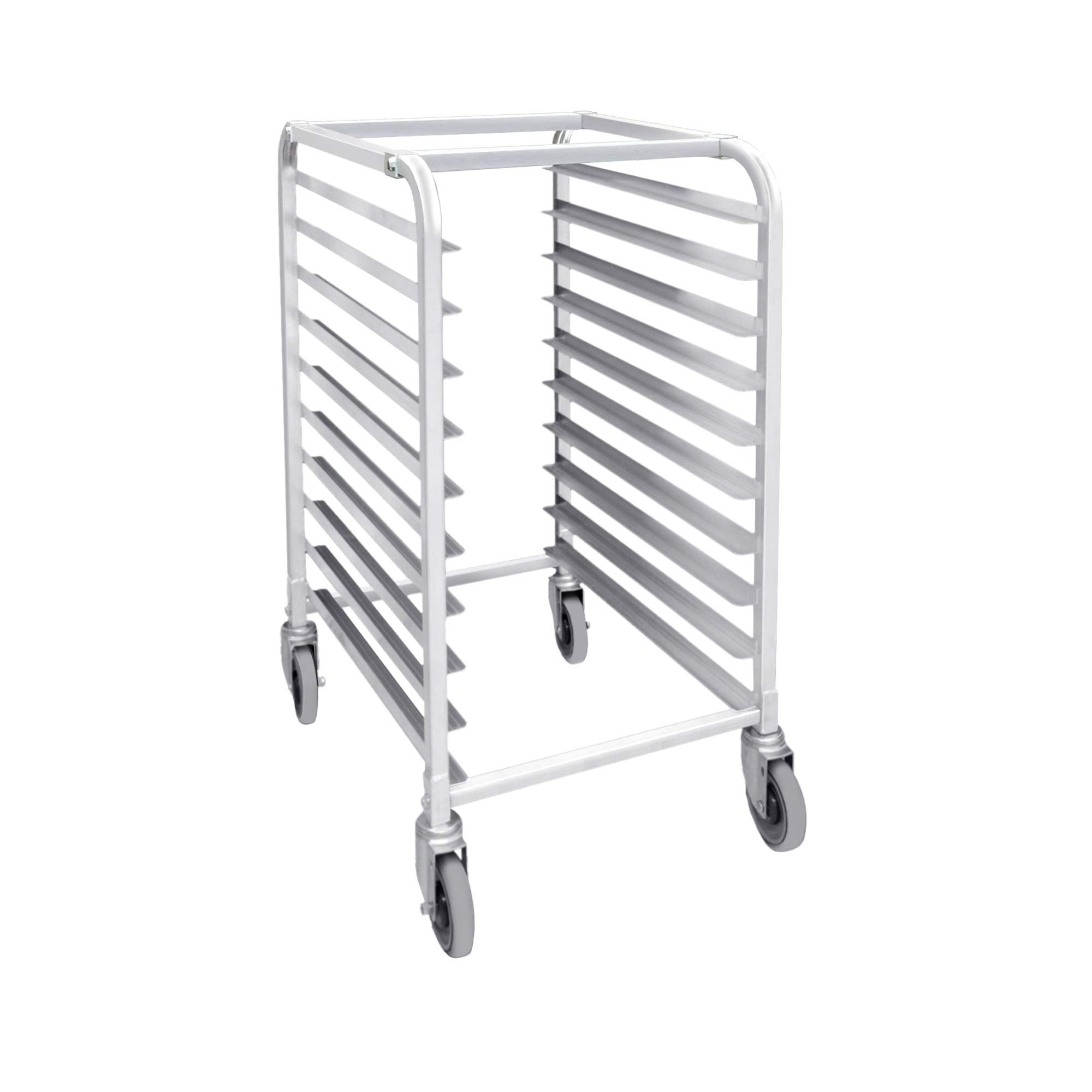 Excellante Alspr010 10-Tier Bon/Sheet Pan Rack With 4 Casters (2X Locking, 2 Regular) 20 1/4'' X 26'' X 38 1/2'', Kockdown, Nsf,