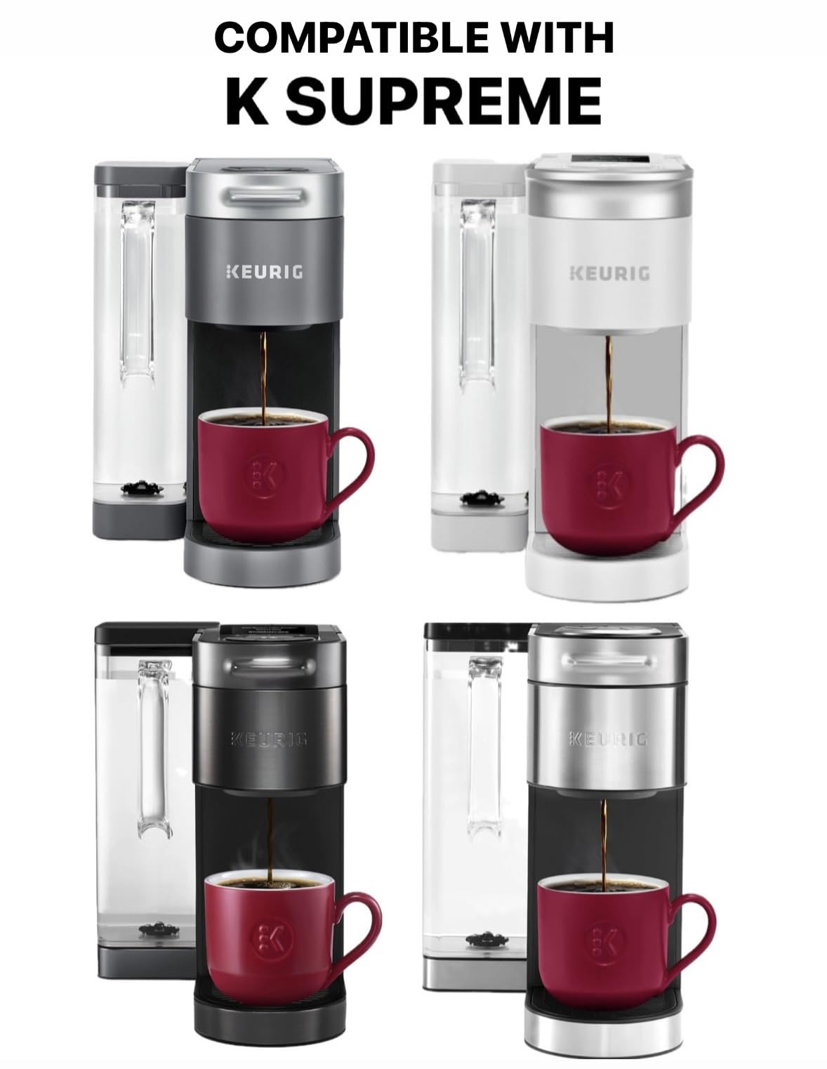 Simple Home Inspirations Cotton Cover Compatible With Coffee Brewing System (K Supreme, Snowscape Birds)