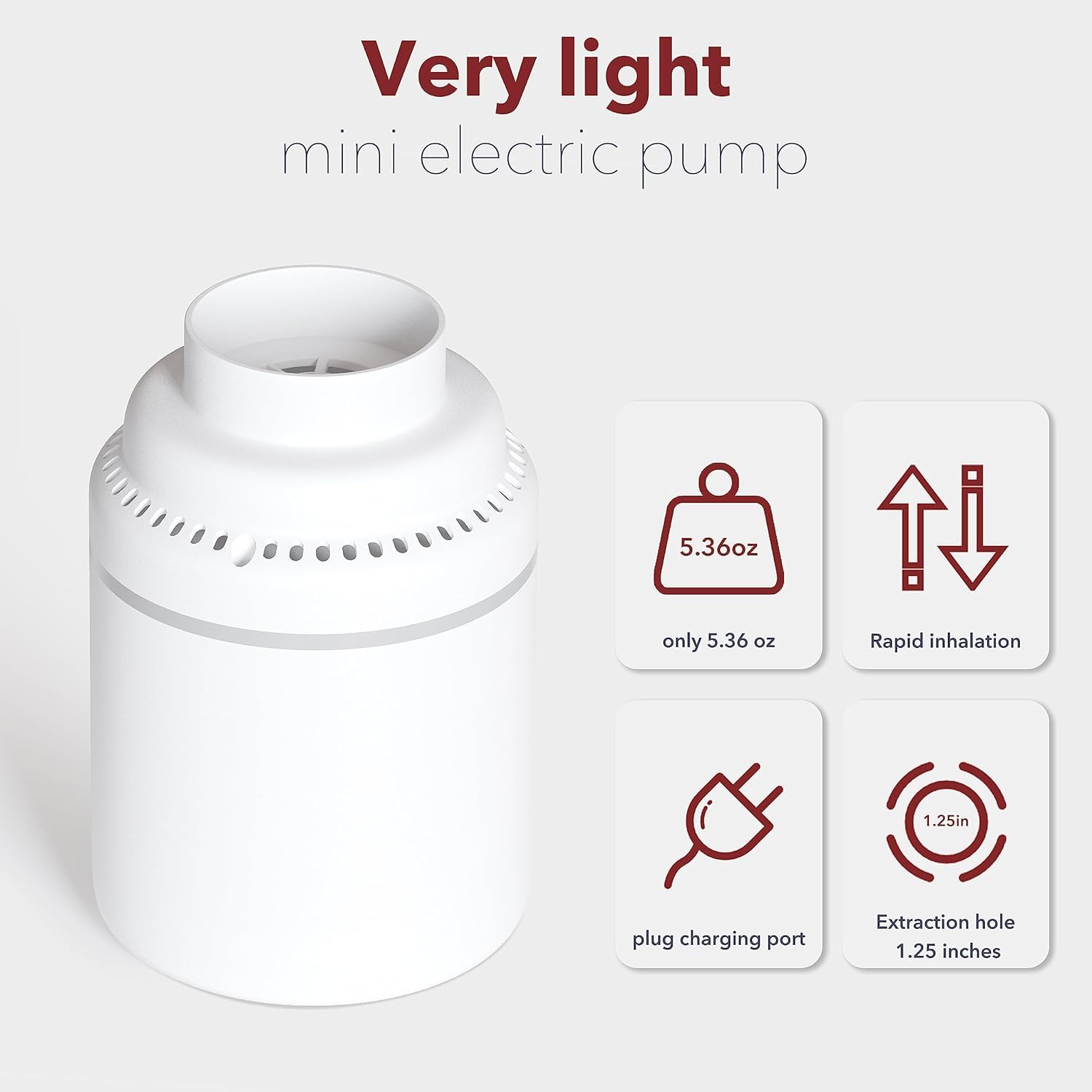 Electric Air Pump for Vacuum Storage Bags - Fast Air Extraction  Fits Most Bags!
