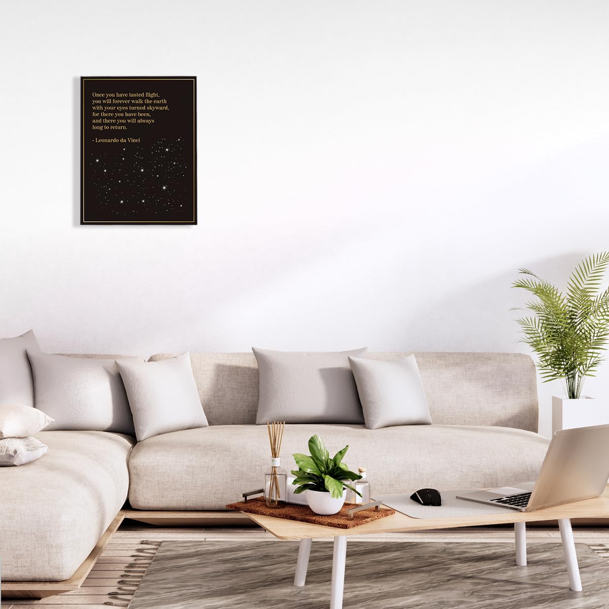 Inspirational Pilot Quote Wall Art Decor Canvas Painting Framed Canvas Artwork Print Poster 12''X15'' Decoration For Home Flight