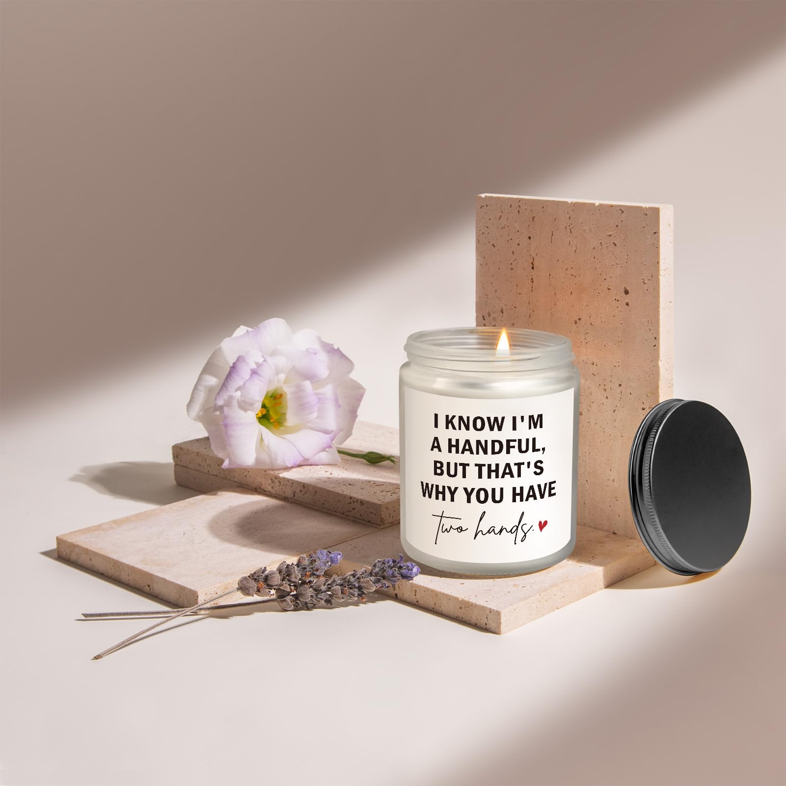 Get Well Soon Gifts for Women, Funny Get Well Gifts for Women After Surgery - Handmade Lavender Scented Candle - Thinking of You