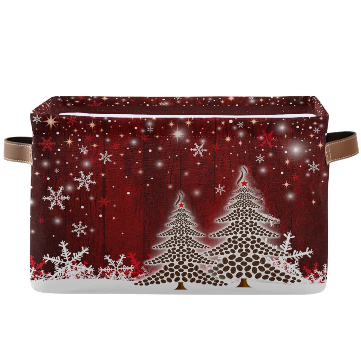 Christmas Tree Red Storage Basket Fabric Laundry Baskets Winter Snowflake Snowman Xmas Storage Boxes Organizer Bag For Baby Clot