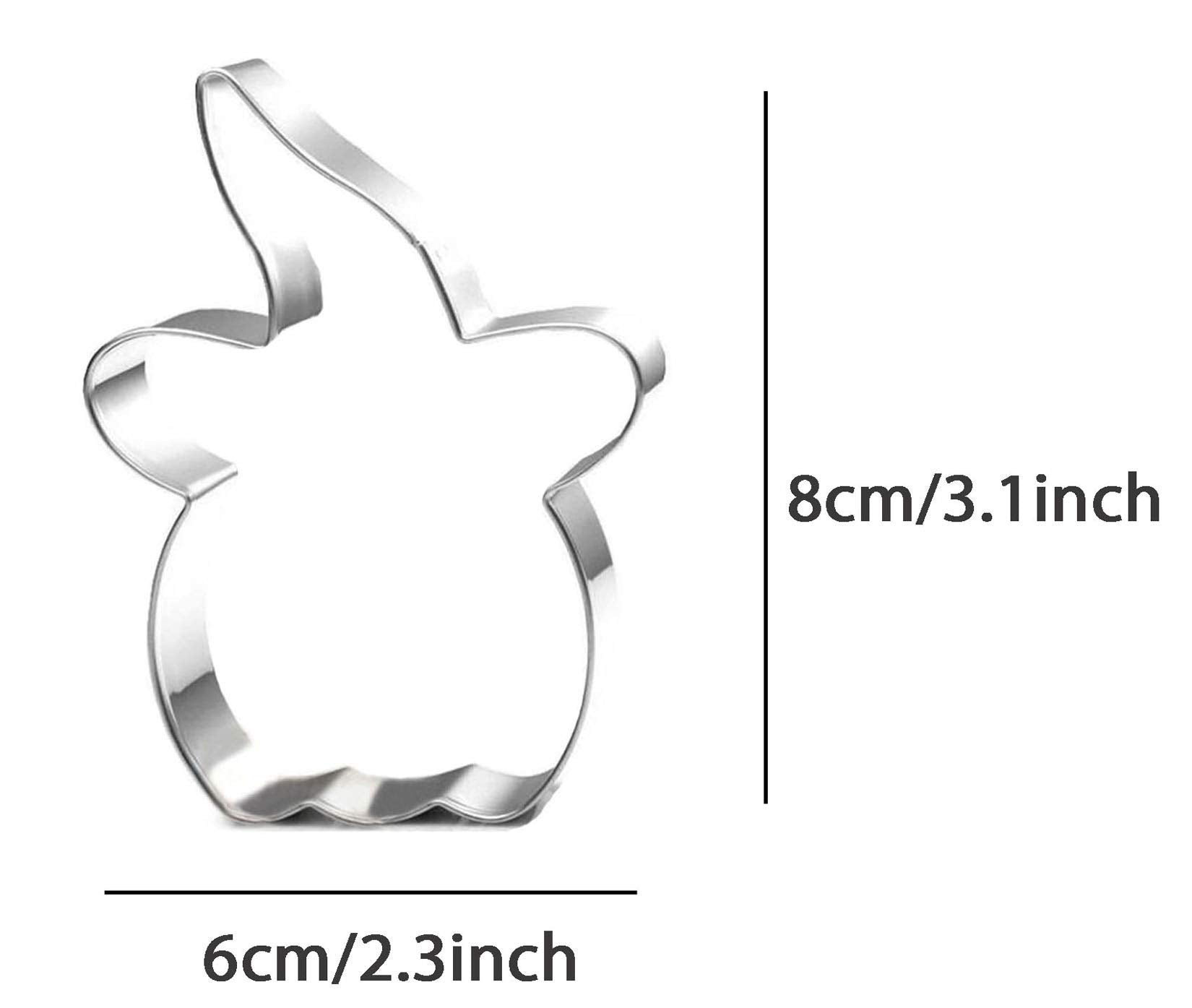 Wjsyshop Pumpkin With Witch'S Hat Cookie Cutter For Halloween Stainless Steel