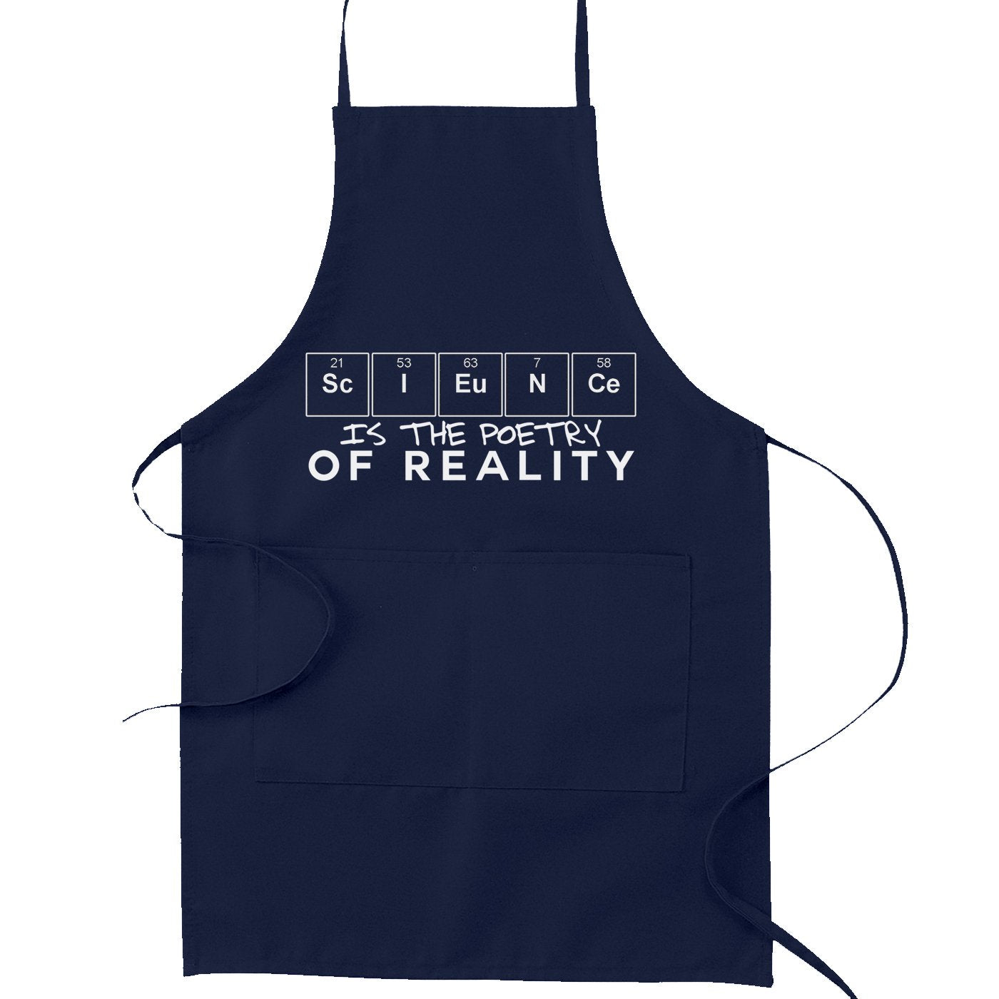 Science Is The Poetry Of Reality Kitchen Apron - [Navy]
