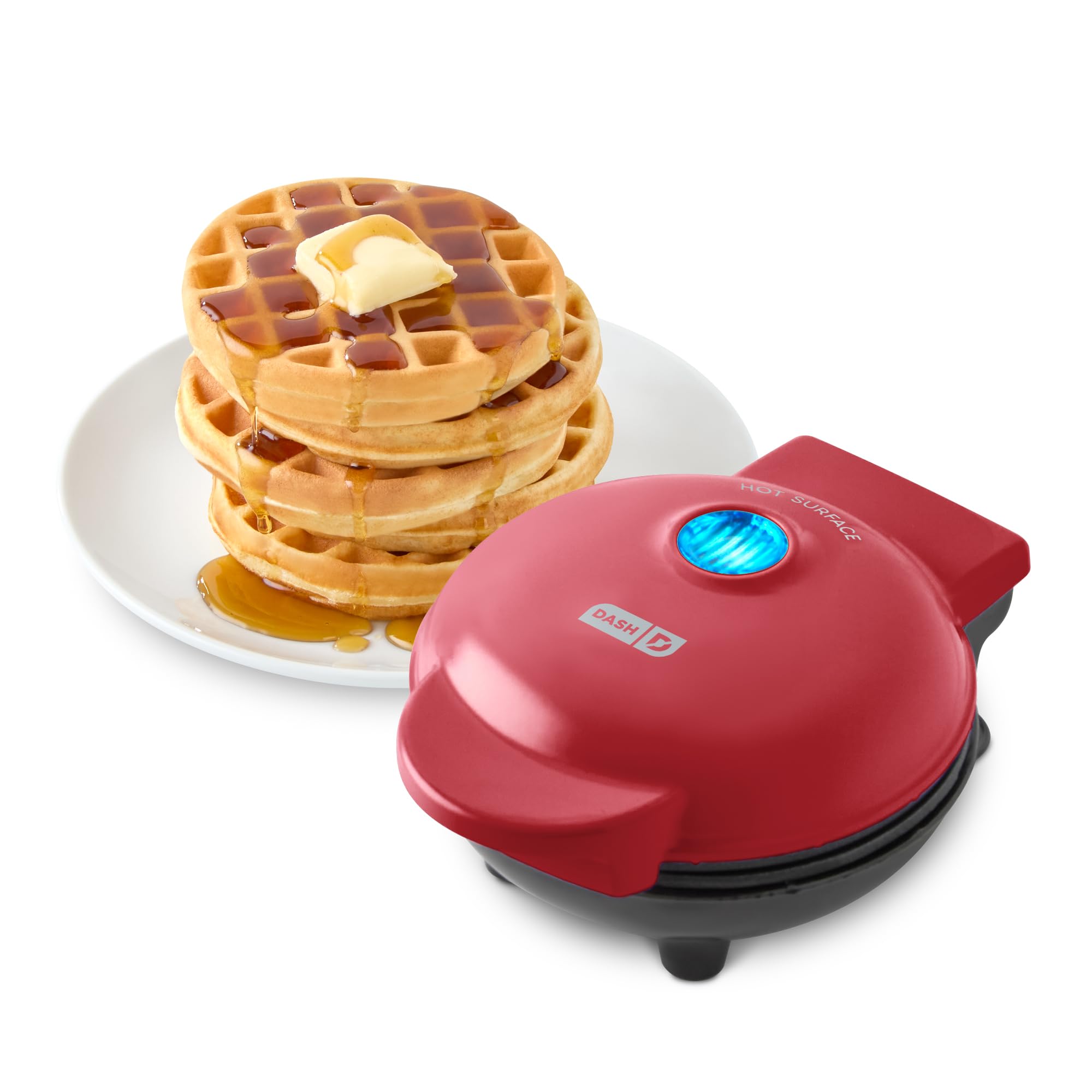 Dash Mini Waffle Maker - 4    Waffle Mold, Nonstick Waffle Iron With Quick Heat-Up, Nonstick Surface - Perfect Mini Waffle Maker