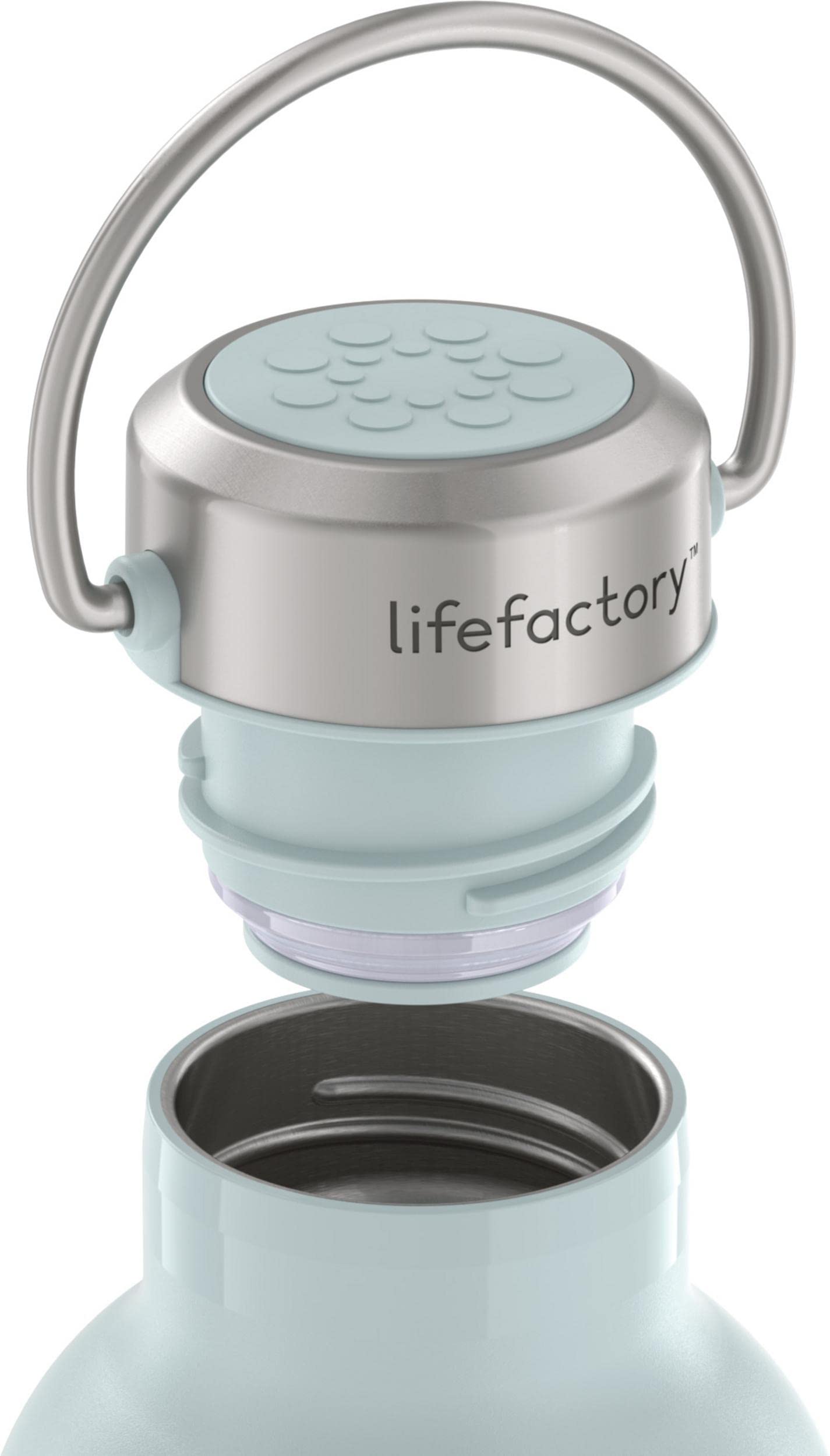 Lifefactory 20-Ounce Stainless Steel Vacuum-Insulated Sport Bottle  Mint