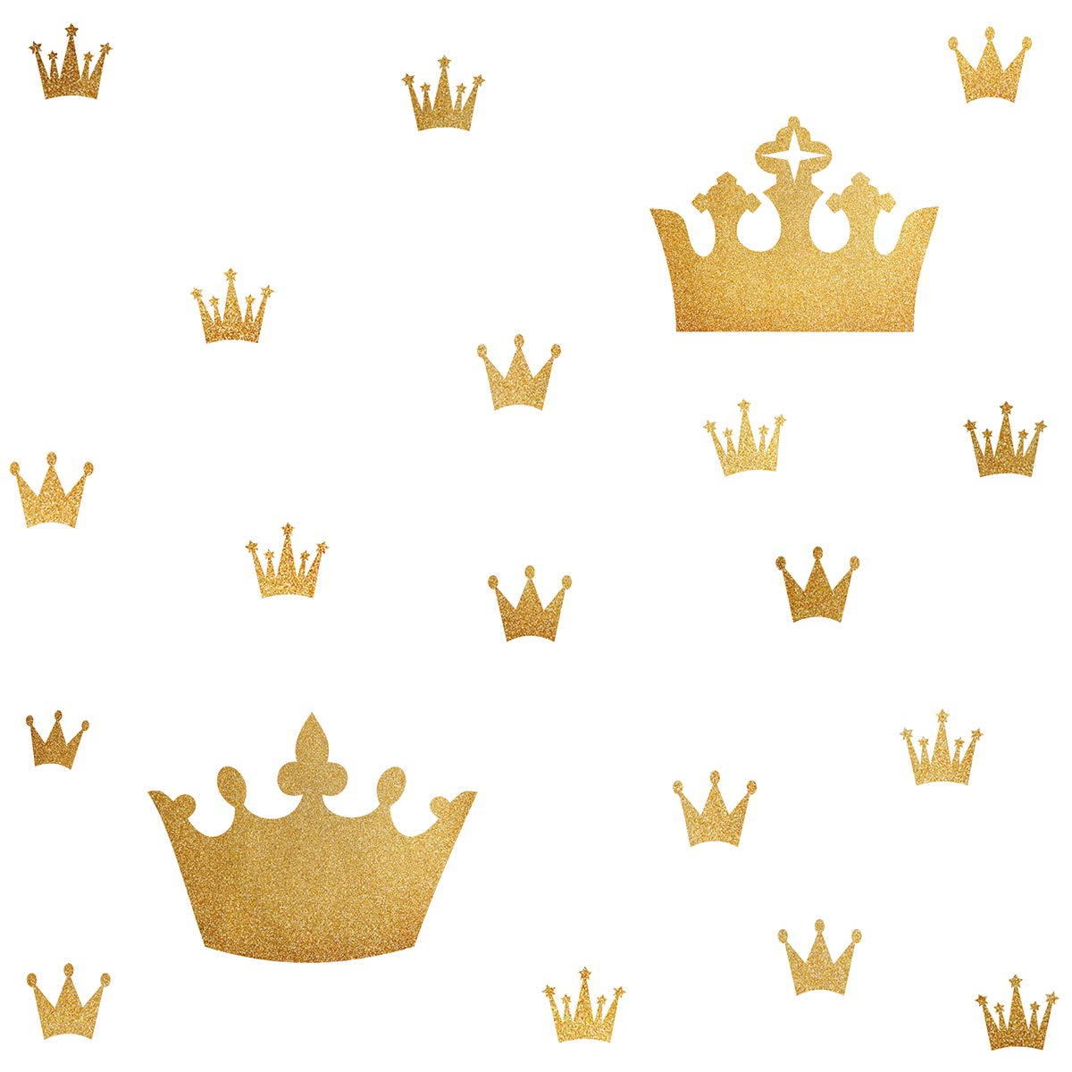 Crown Wall Decals For Girls Bedroom Kids Room Decals Nursery Wall Decals, Princess Crowns Wall Stickers, Crown In The Wall Remov