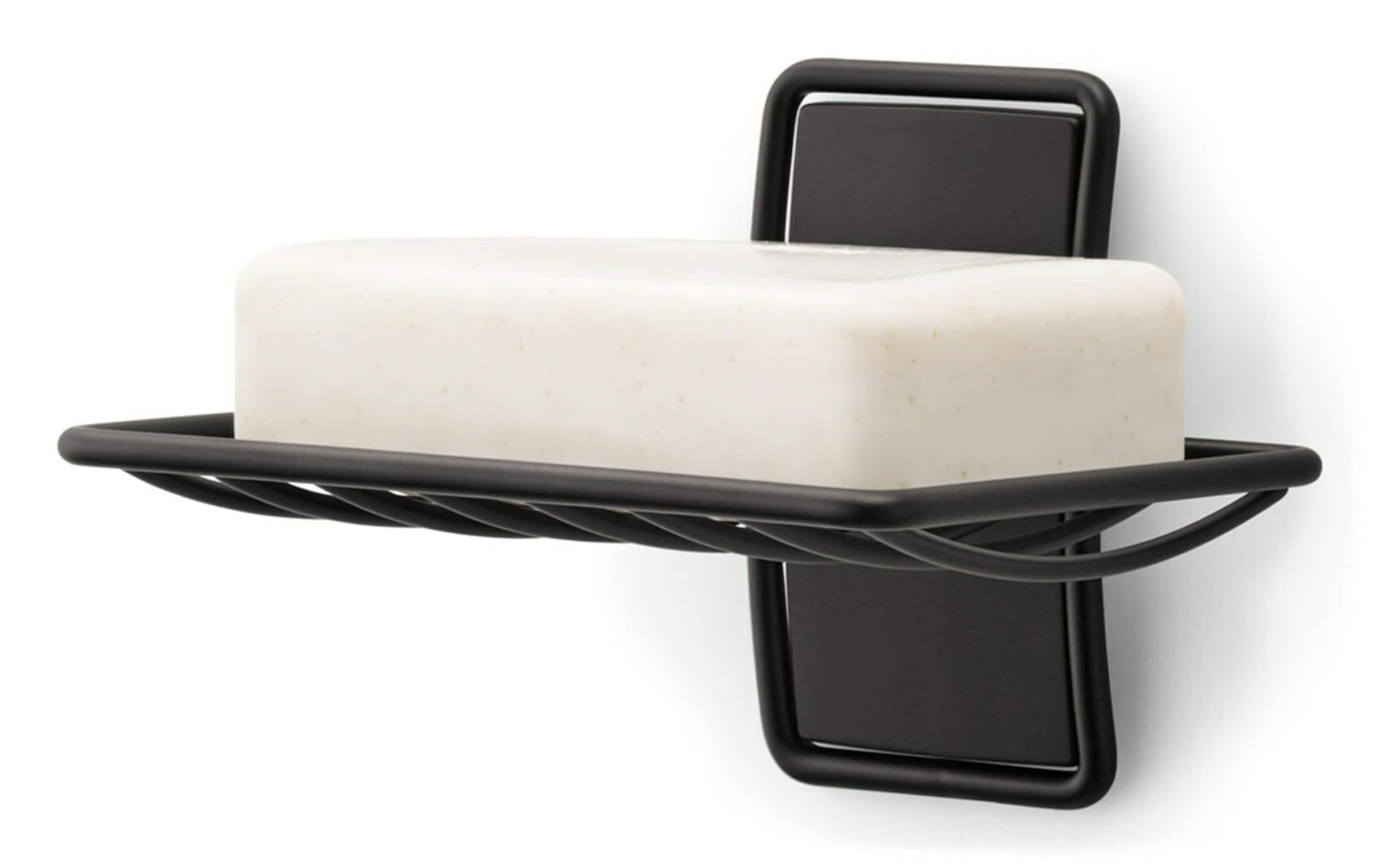 Command Soap Dish Matte Black With Water Resistant Command Strips, Bathroom D  Cor, Rust Resistant Soap Bar Holder