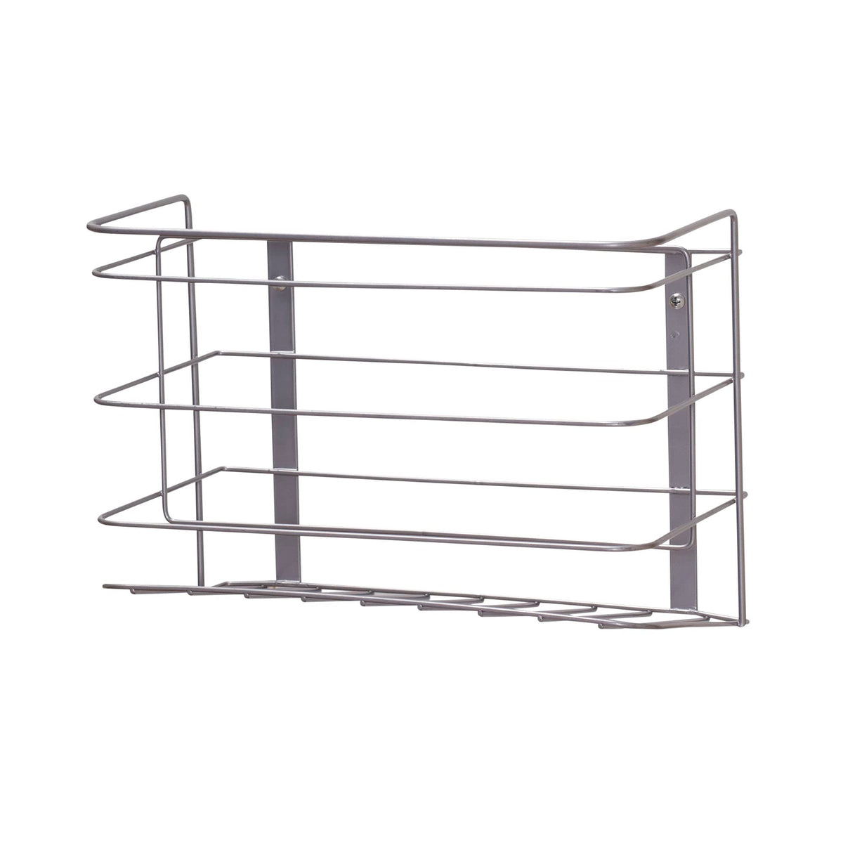 Household Essentials Kitchen Wrap Organizer For Cabinet Door, Durable Steel Frame With Nickel Powder Finish, Easy Installation,