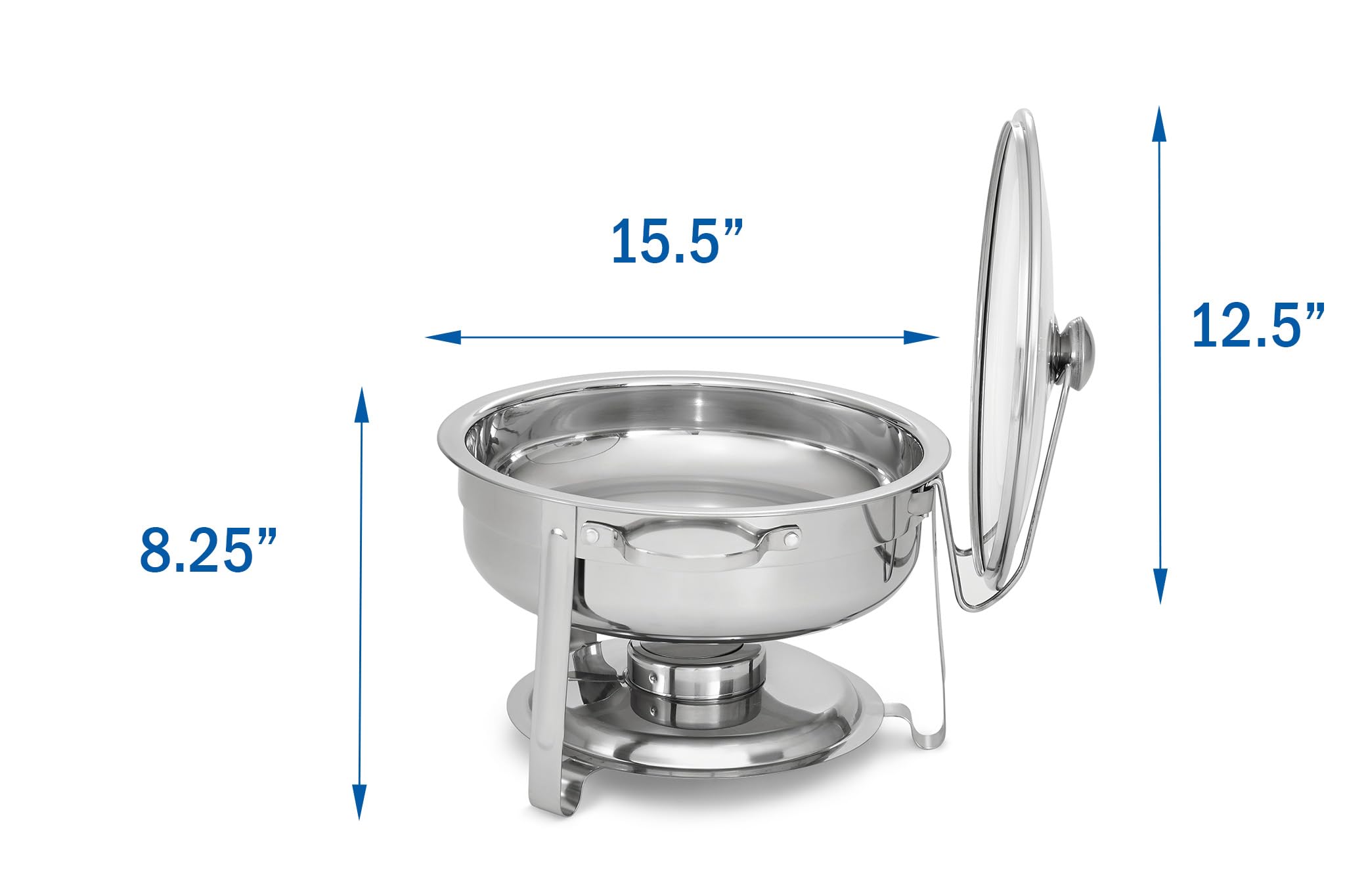 Nucu-Vollrath Home Food Chafer, 4-Quart, Polished Stainless Steel