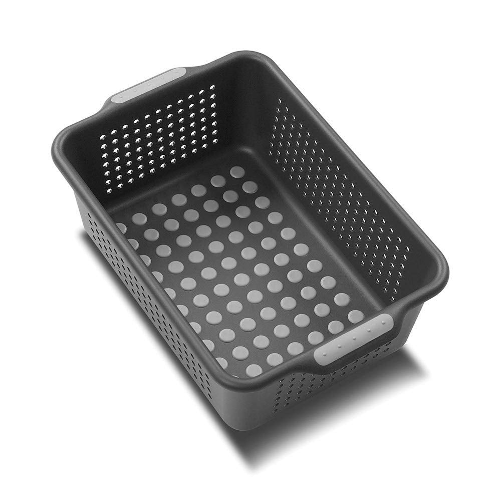 Madesmart Classic Small Storage Basket - Granite | Classic Collection | Soft-Grip Dots And Non-Slip Feet | Bpa-Free,Brown
