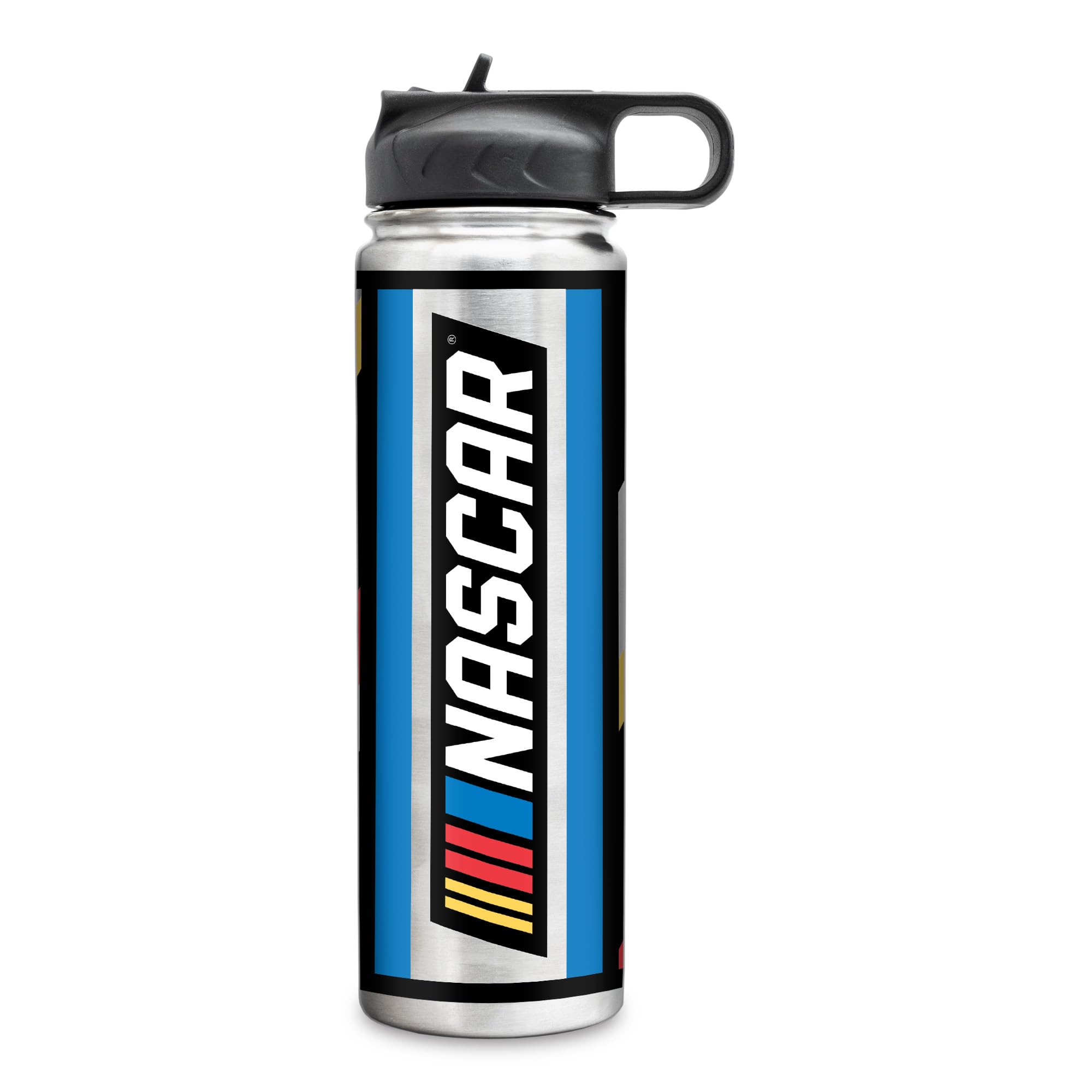 Rico Industries NASCAR Racing Generic 22oz Stainless Steel Tumbler with Lid - Great For Coffee, Tea, Water or Cocktails