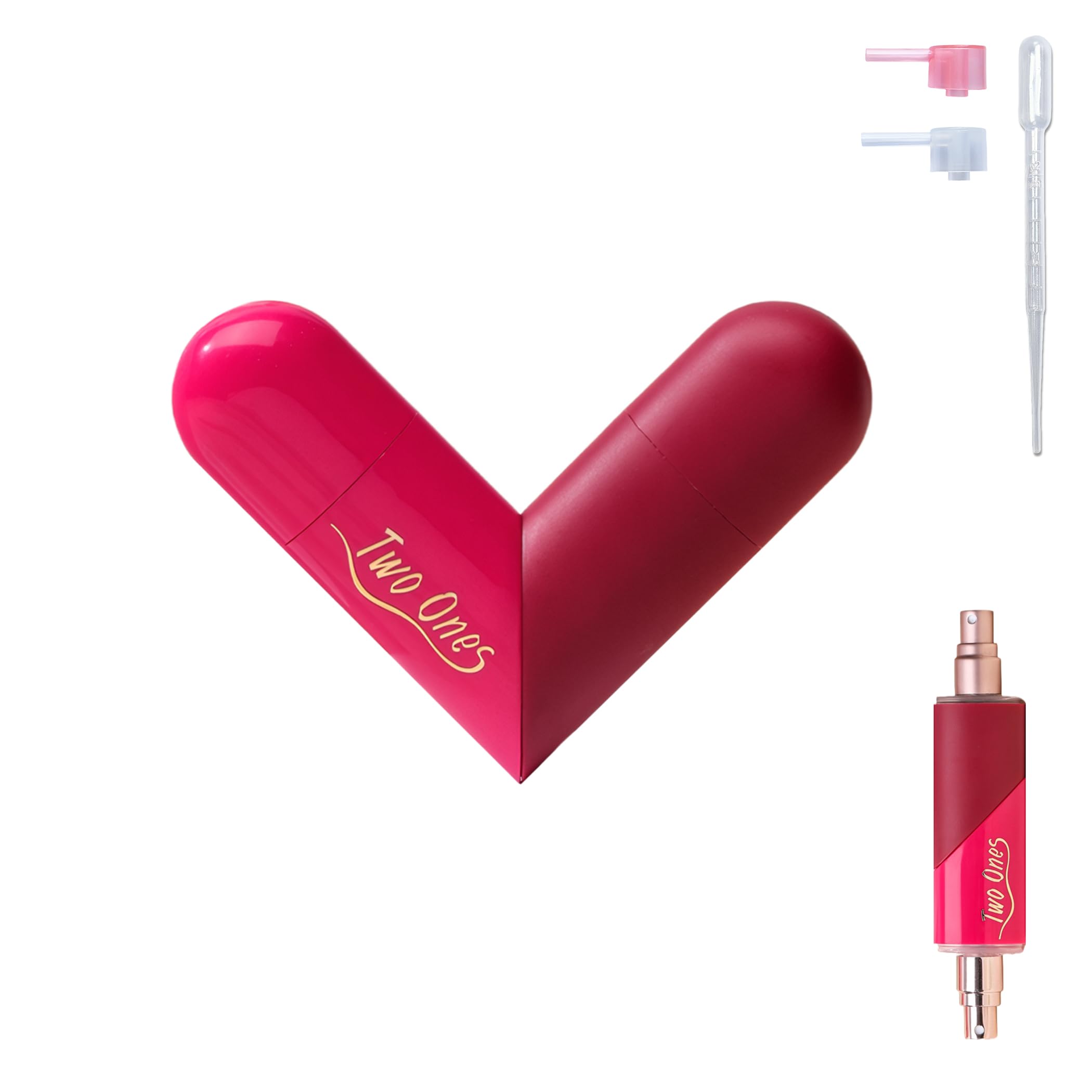 Onrocl Travel Perfume Bottle Refillable - 2 In 1 Dual Sprayer, 5Ml+5Ml Leak-Proof Portable Perfume Atomizer For Women & Men, Per