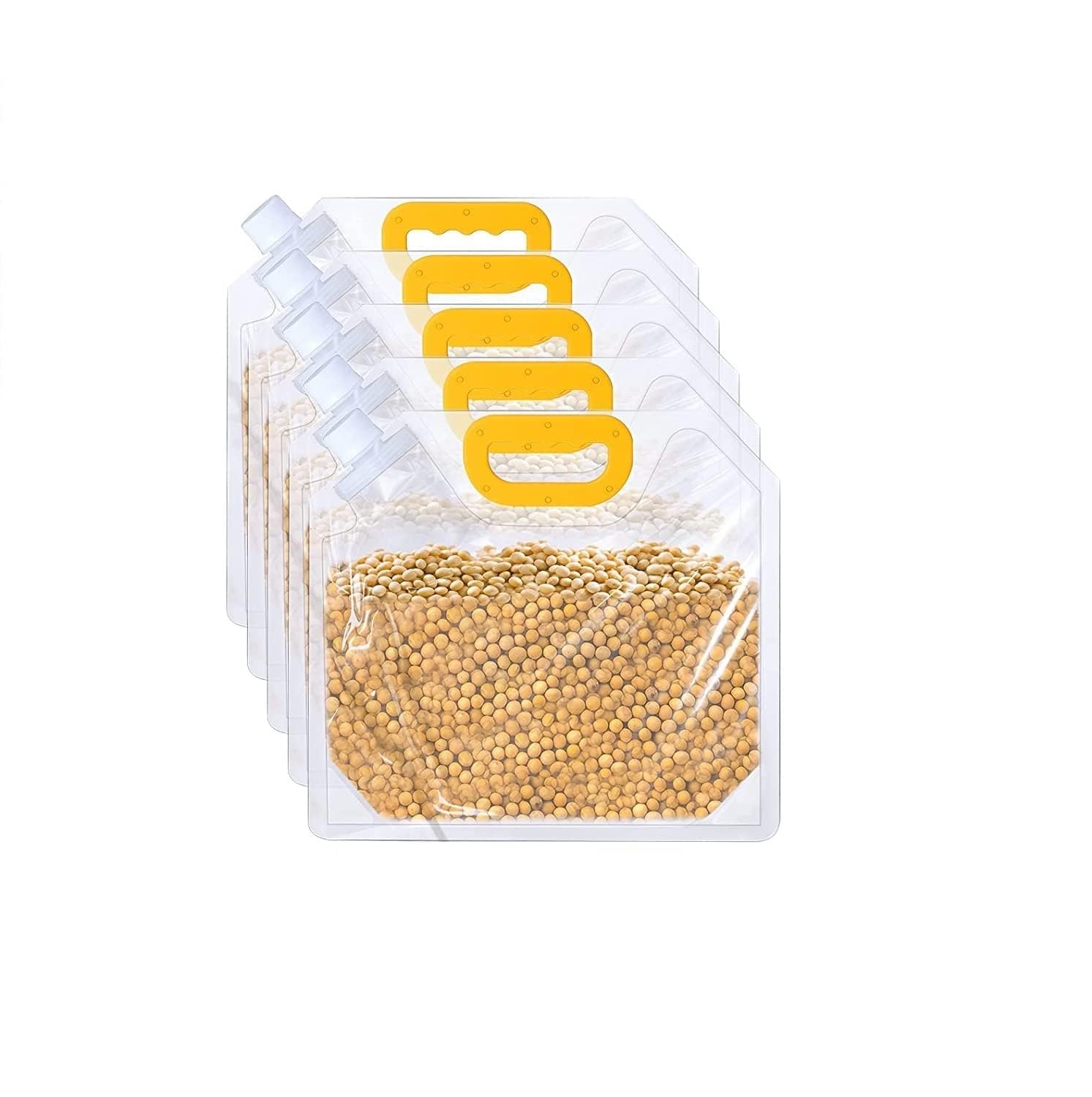 Dadhichi Zone 2L Food Storage Bag Grain Sealed Resealable Bag For Kitchen Reusable Airtight Food Storage Container For Rice, Pul