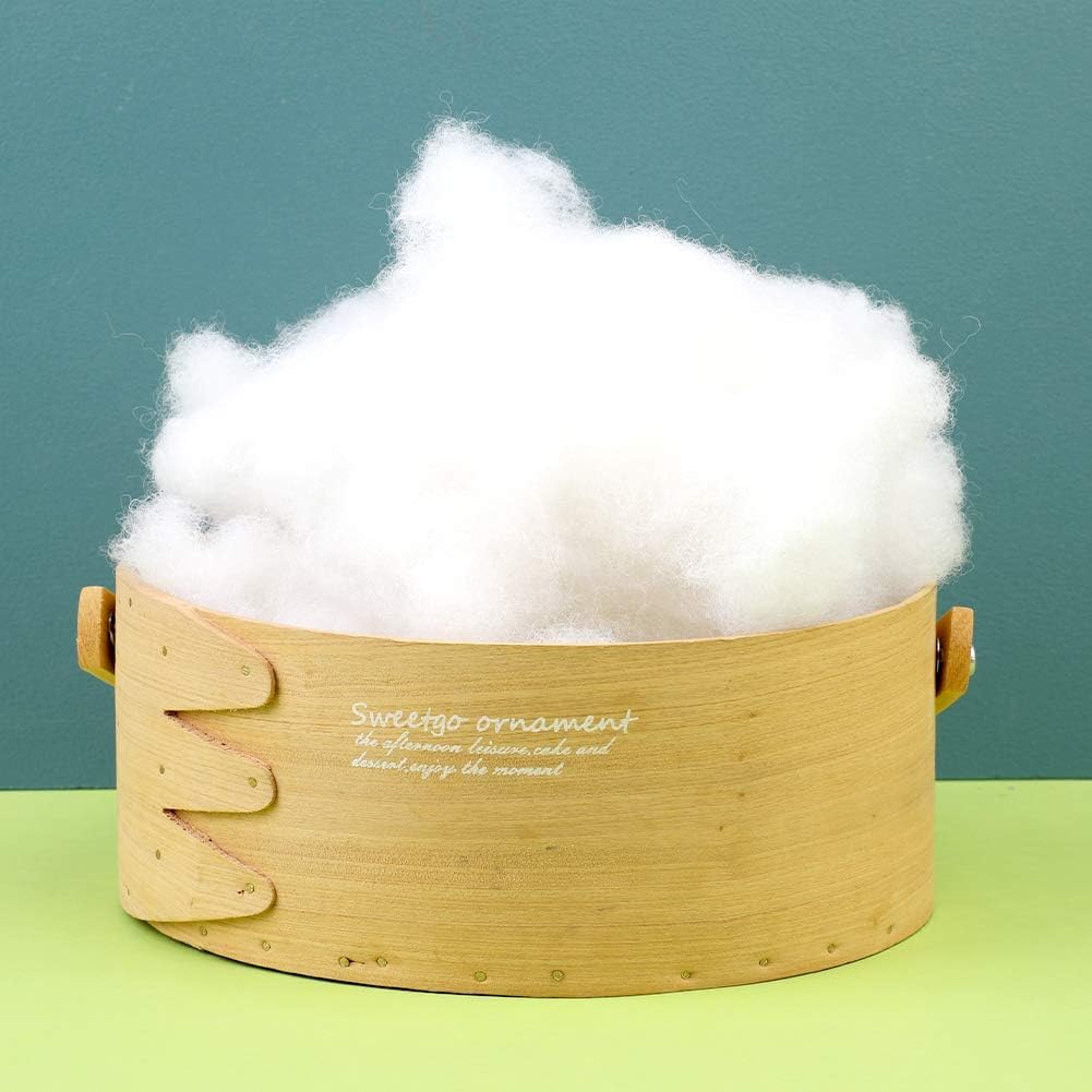 Vlysium Soft 500 Grams Fiber, Racron Polyester Synthetic Cotton Filling For Cushion, Pillow, Teddy Bear, Toy Stuffing (500 Gm, P