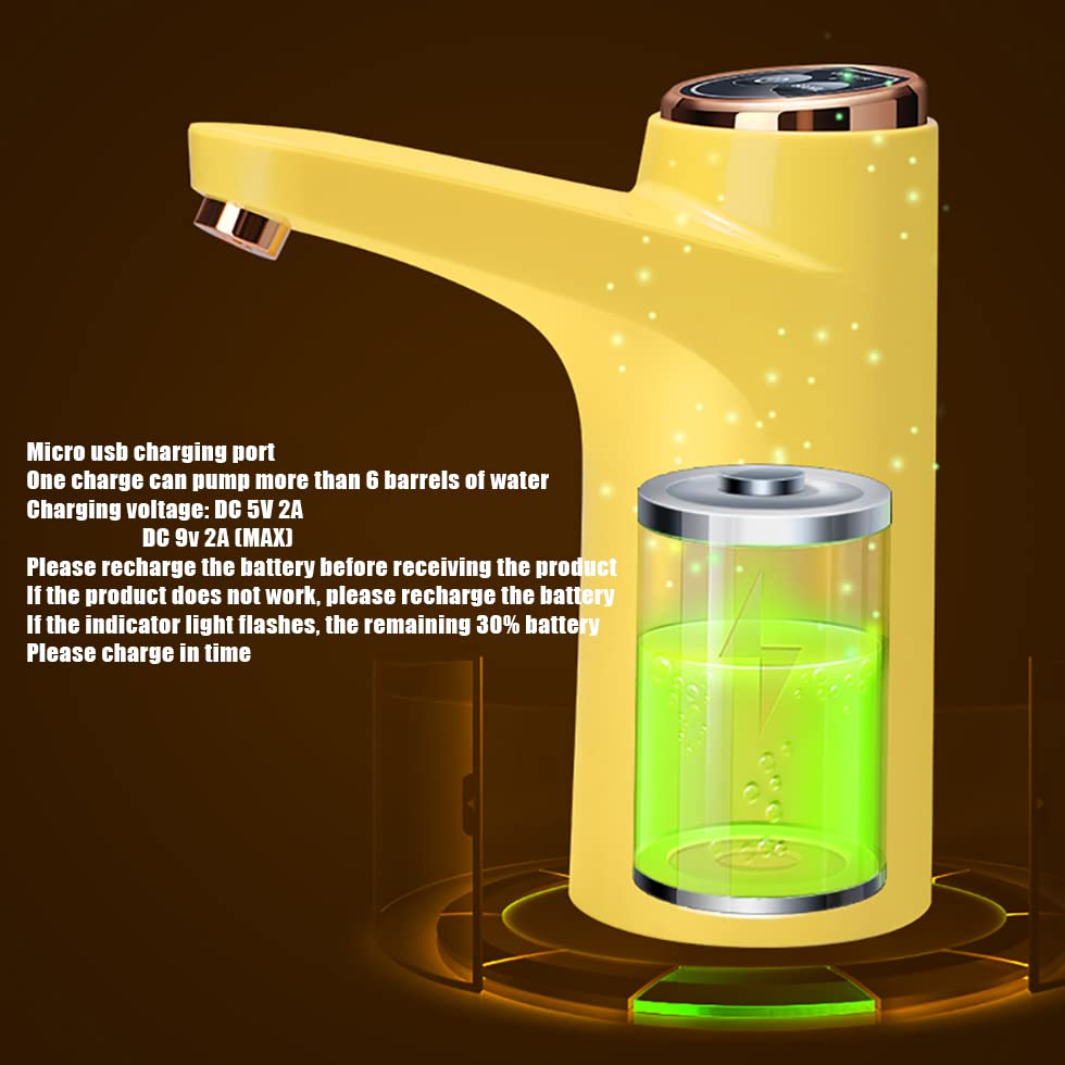 Electric Water Pump Dispenser  3 Gallon 5 Gallon Universal Portable Water Dispenser USB Charging Automatic Drinking Water Bottle Pump for Camping