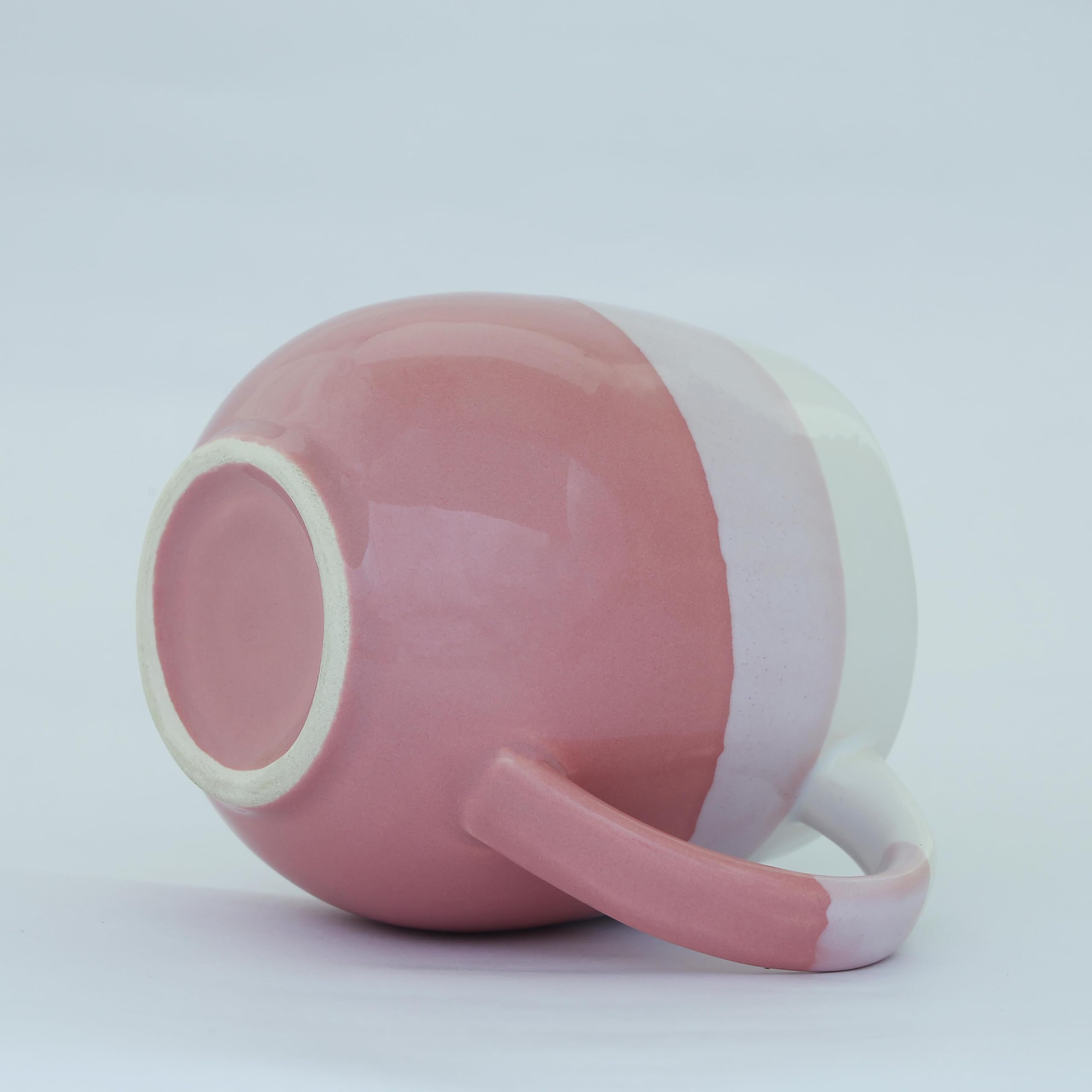 U & U UNIQUE UTILITIES Ceramic Coffee Mug Milk Cup for Home & Office Gift (Pink) - 450 ML