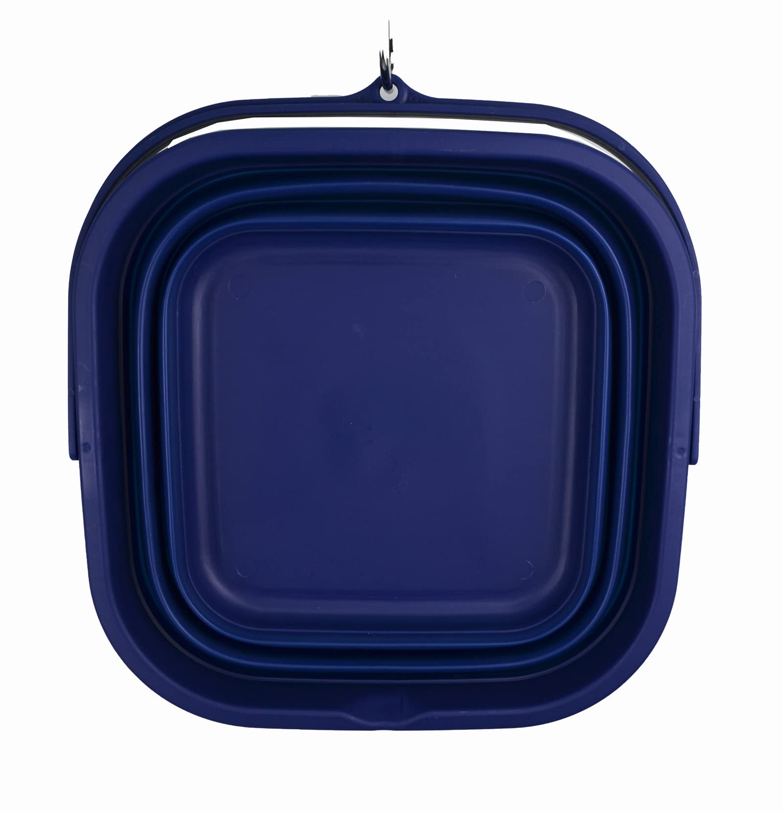 SAMMART 5.5L (1.4 Gallon) Collapsible Square Handy Bucket/Foldable SquareWater Pail/Portable Tub with Handle. (Royal Blue  1)