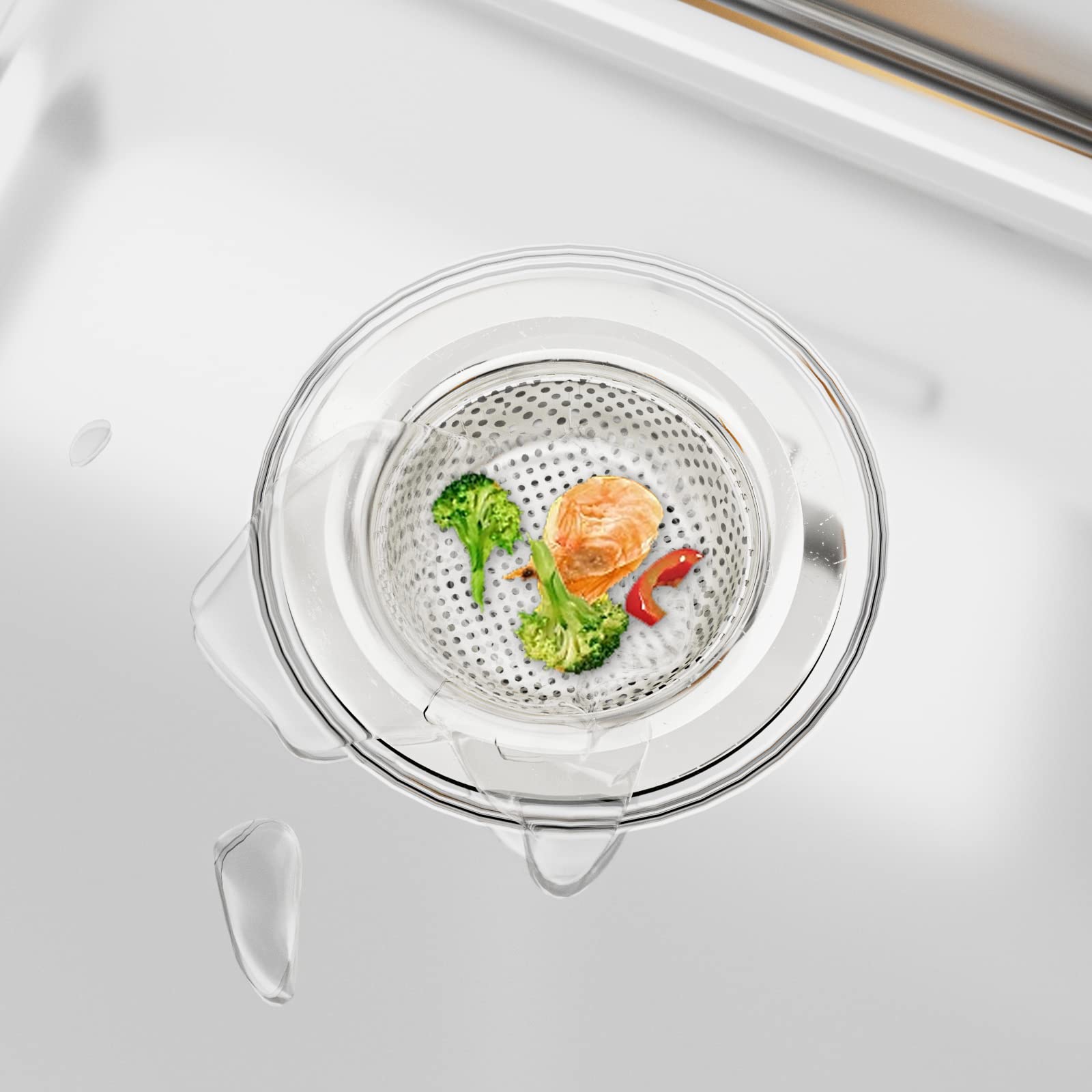 Alonsoo Sink Protectors for Kitchen Sink Stainless Steel Sink Grid  Sink Rack for bottom of Sink 13.2''L?1.6''W with Rear Drain 1 Pack