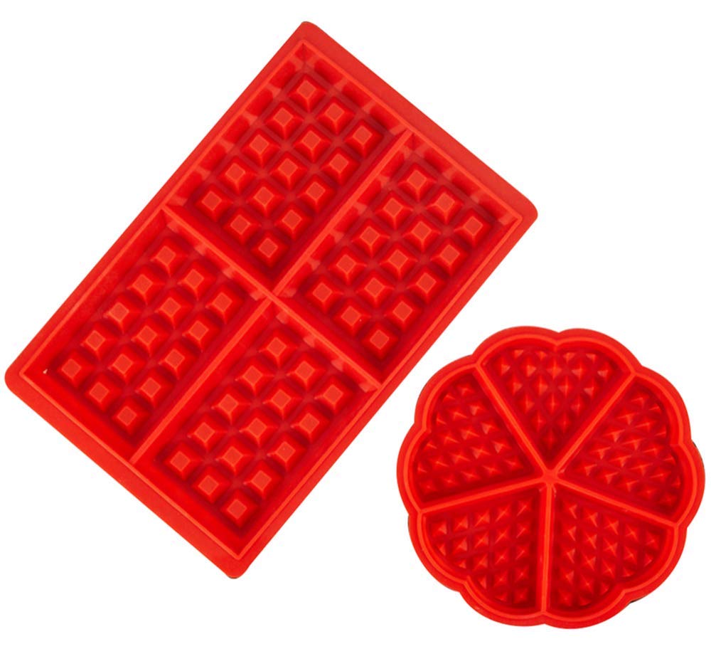 Waffle Mold Silicone Waffle Silicone Mold Muffin Pans Molds Cake Chocolate Pan Baking Tray Mold For Waffle Cake Chocolate Craft
