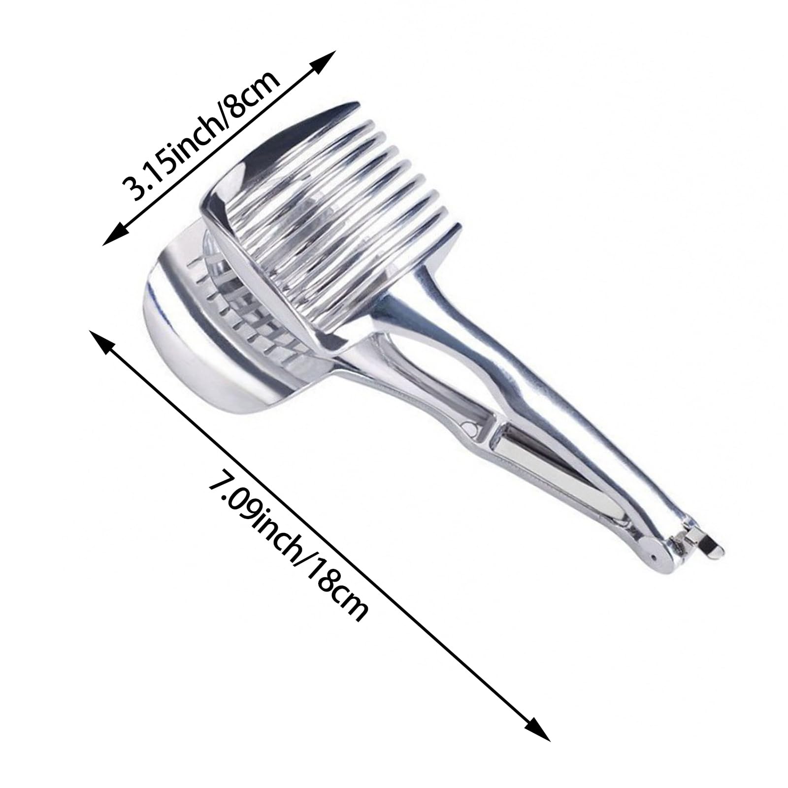 Stainless Steel Onion Slicer, Lemon Slicer Tomato Slicer Multipurpose Handheld Round Fruit Tongs Of Onions, Avocados, Eggs And O