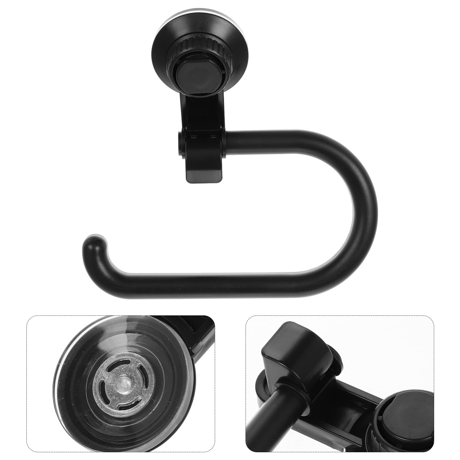 Operitacx Toilet Paper Holder Wall Mount, Vacuum Suction Cup Toilet Roll Holder Paper Dispenser For Bathroom Kitchen