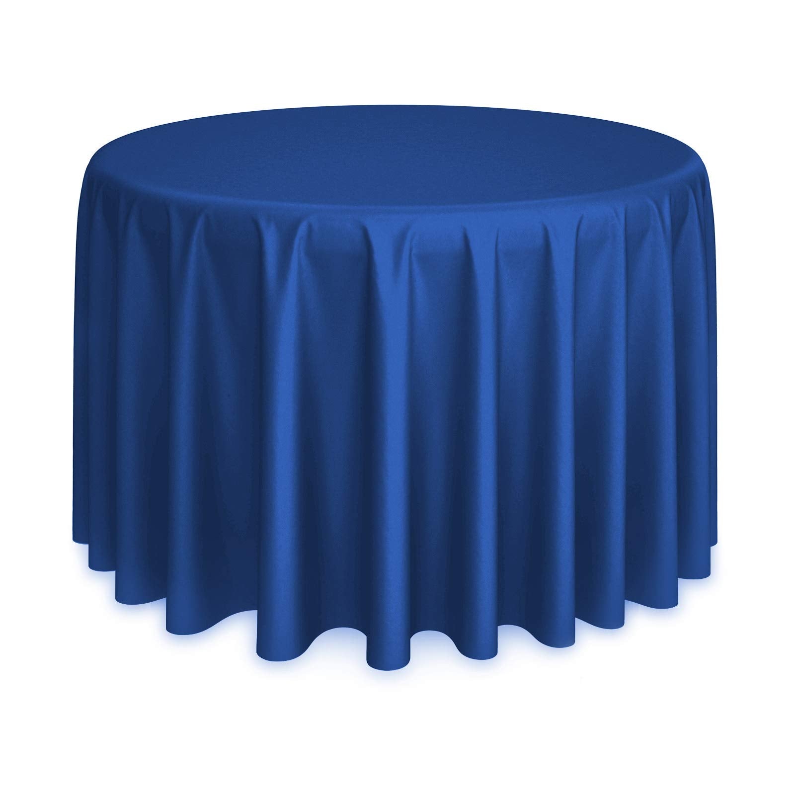 Lanns Linens - 10 Premium 120 Round Tablecloths For Weddingbanquetrestaurant - Polyester Fabric Table Cloths - Royal Blue