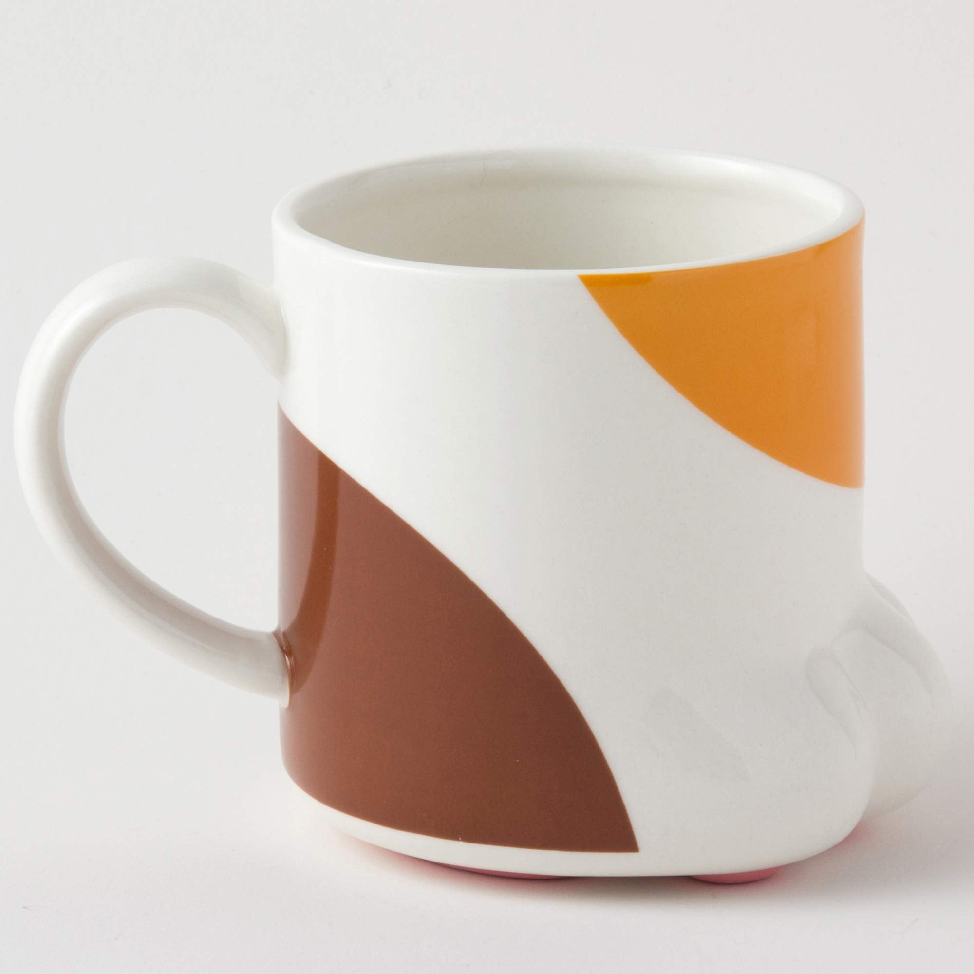 ????? Sunart San2235-3 Cute Tableware, Paw Of Cat Hand, Calico Cat Mug, 8.5 Fl Oz (250 Cc), White