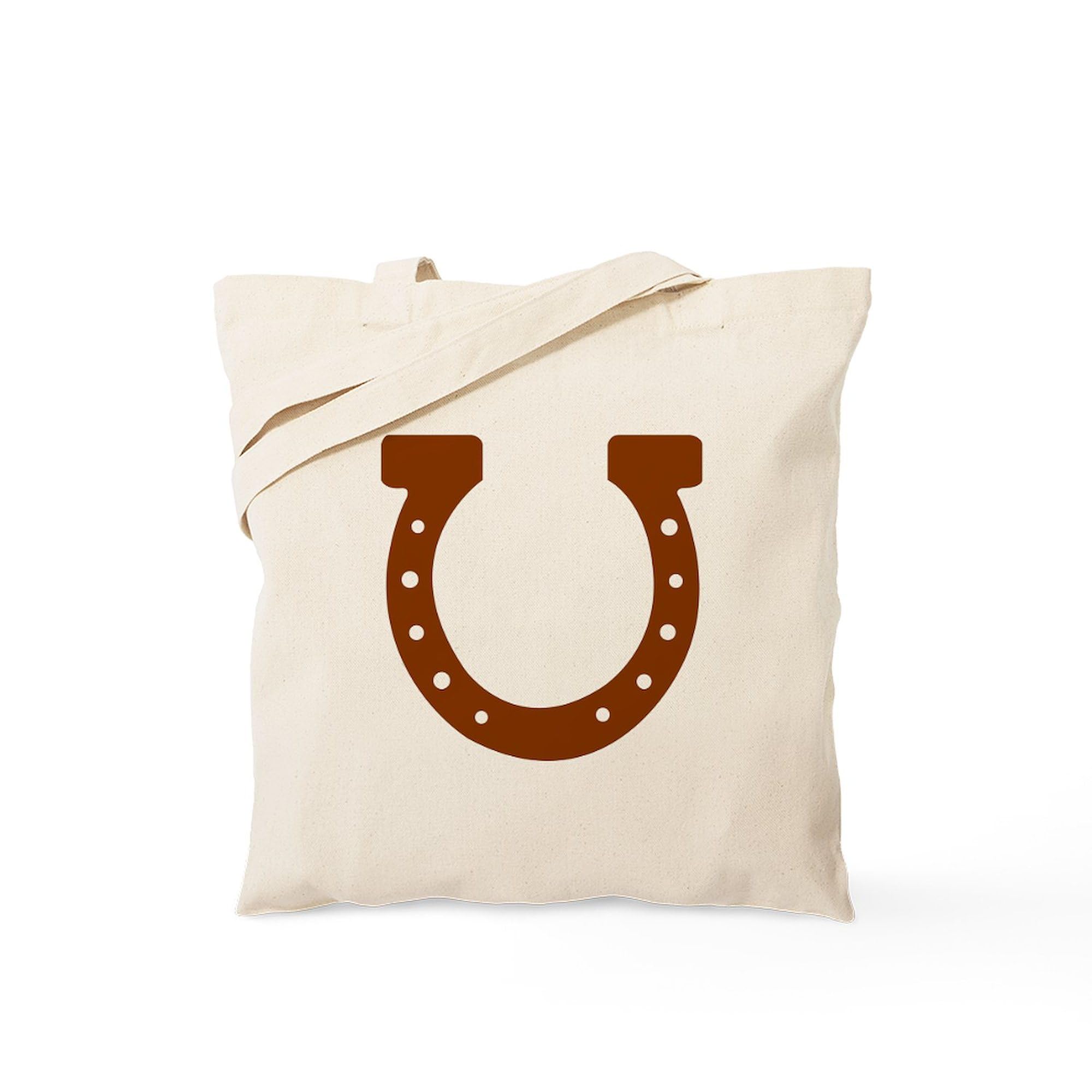 Cafepress Horseshoe Tote Bag Natural Canvas Tote Bag, Reusable Shopping Bag